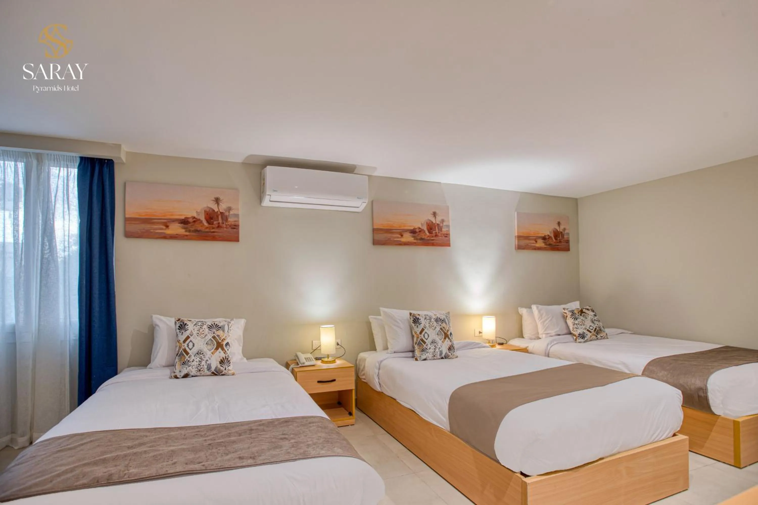 Bed in Saray Pyramids & Museum View Hotel