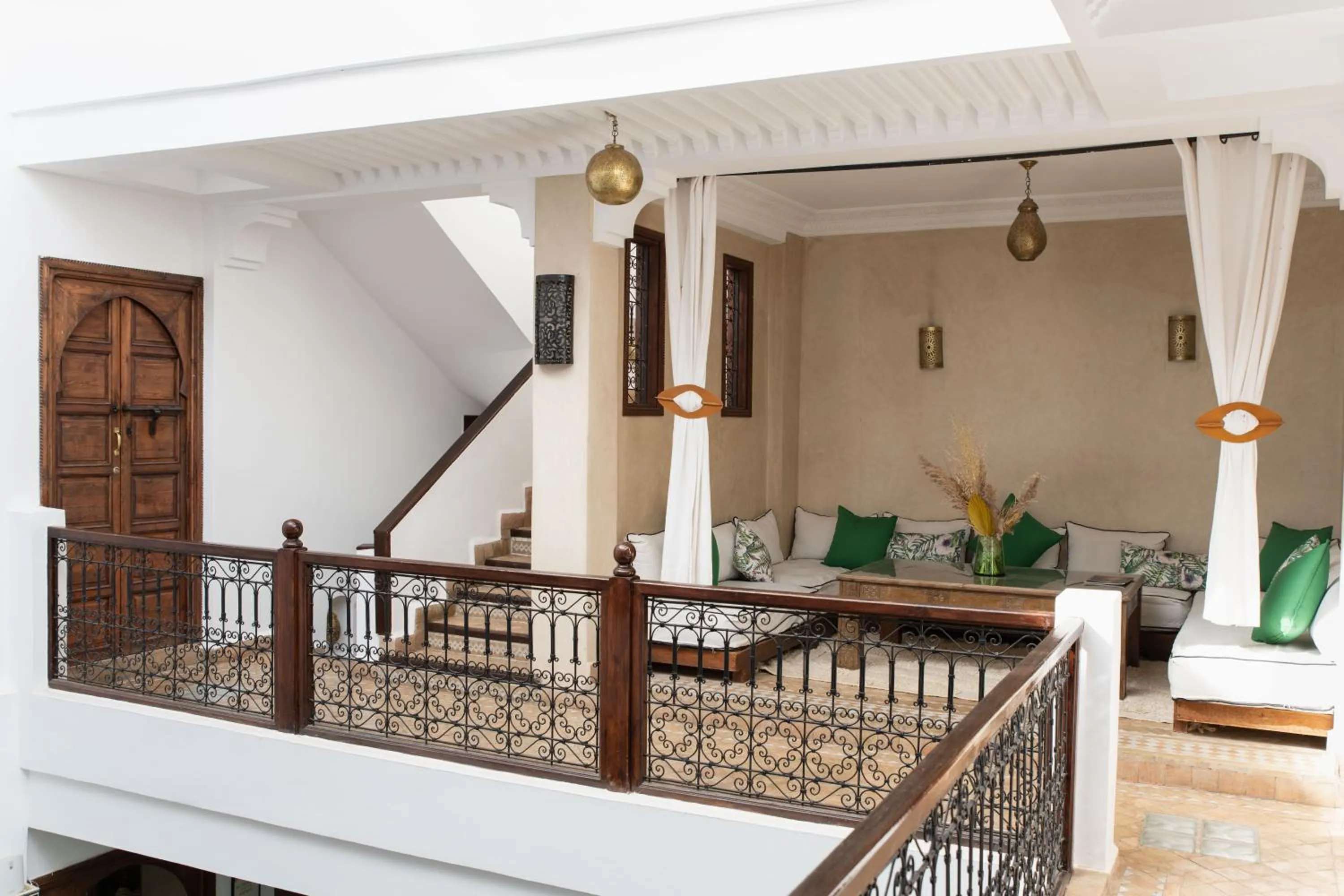 Communal lounge/ TV room in Riad of the Moon