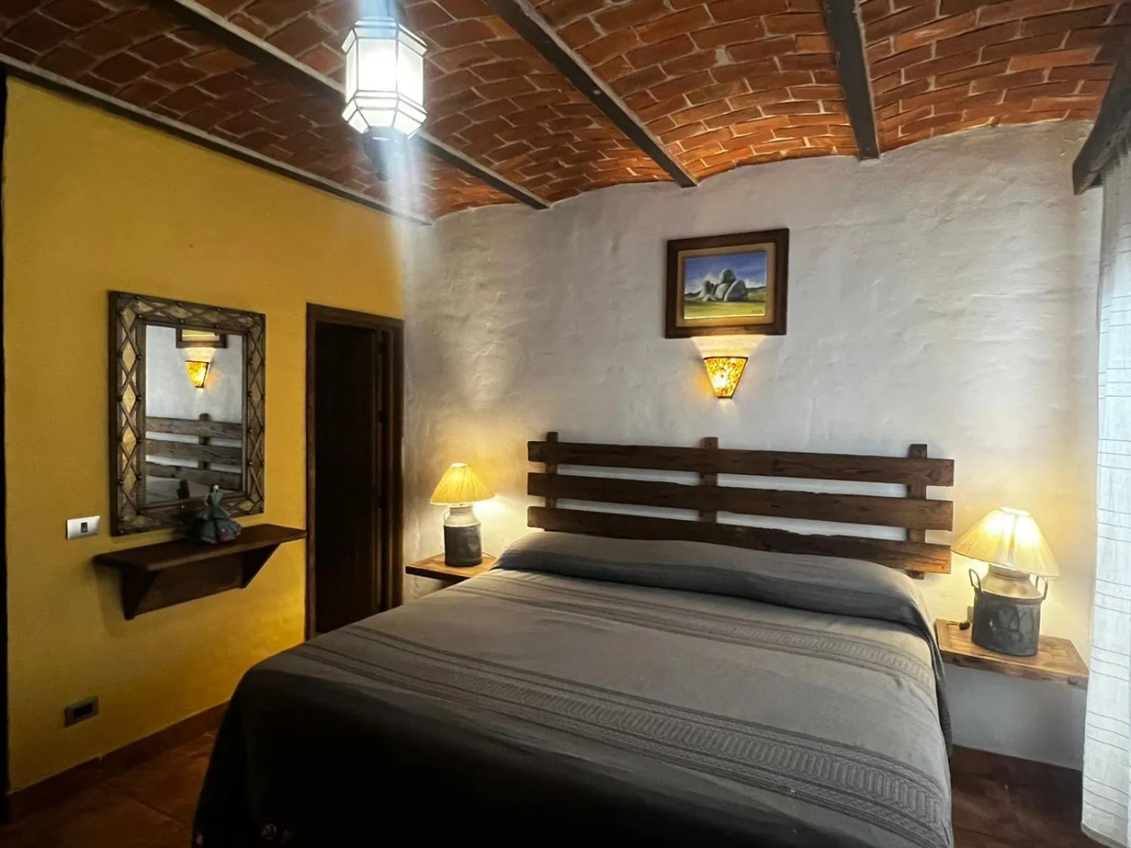 Bedroom, Bed in Hotel Mi Pueblito Tapalpa