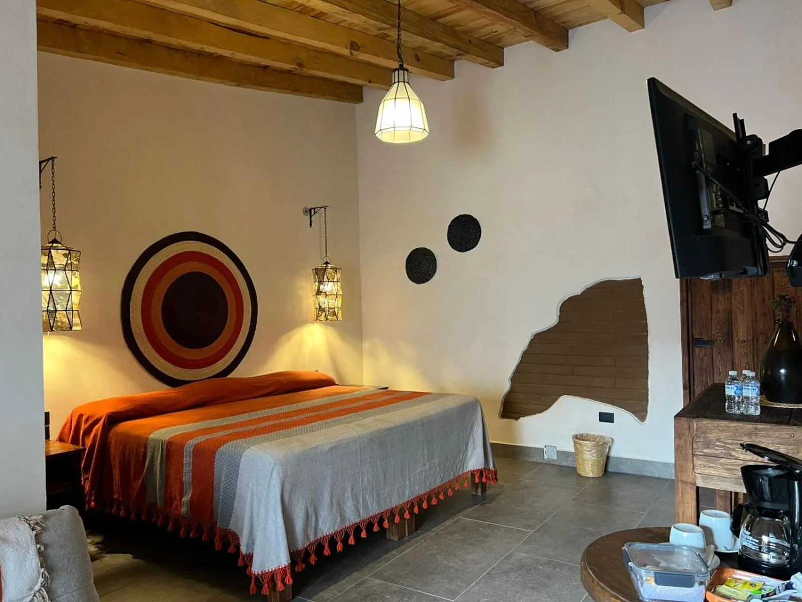 Bedroom, Bed in Hotel Mi Pueblito Tapalpa