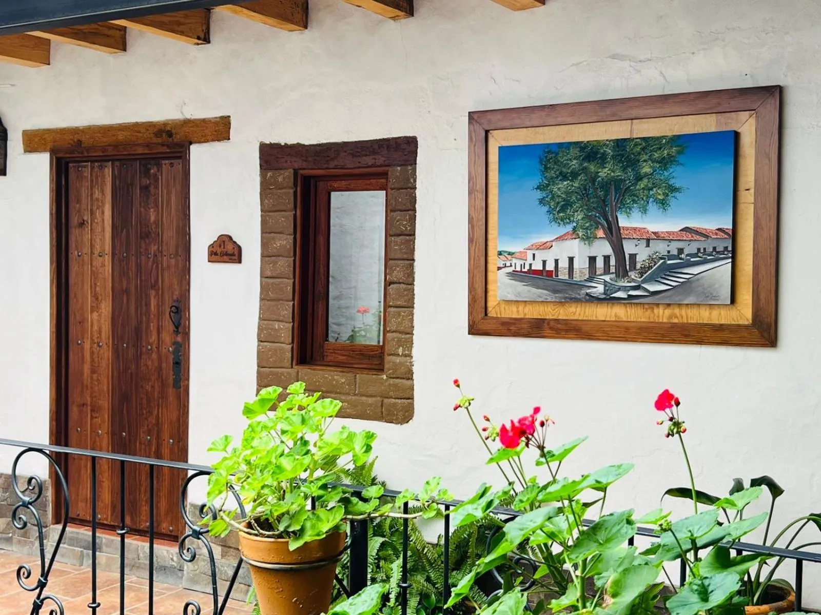 Garden view in Hotel Mi Pueblito Tapalpa