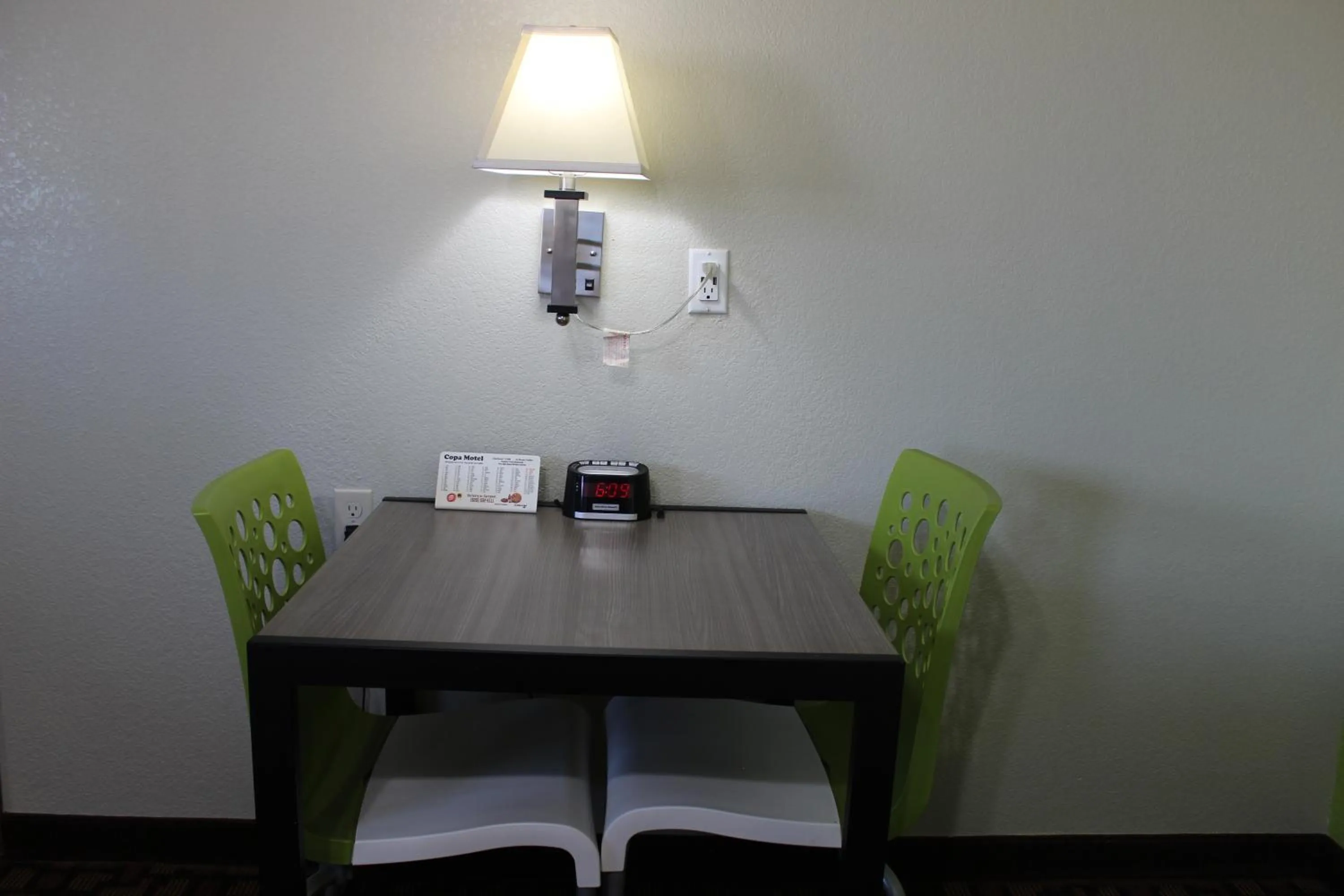 Seating area in Copa Motel