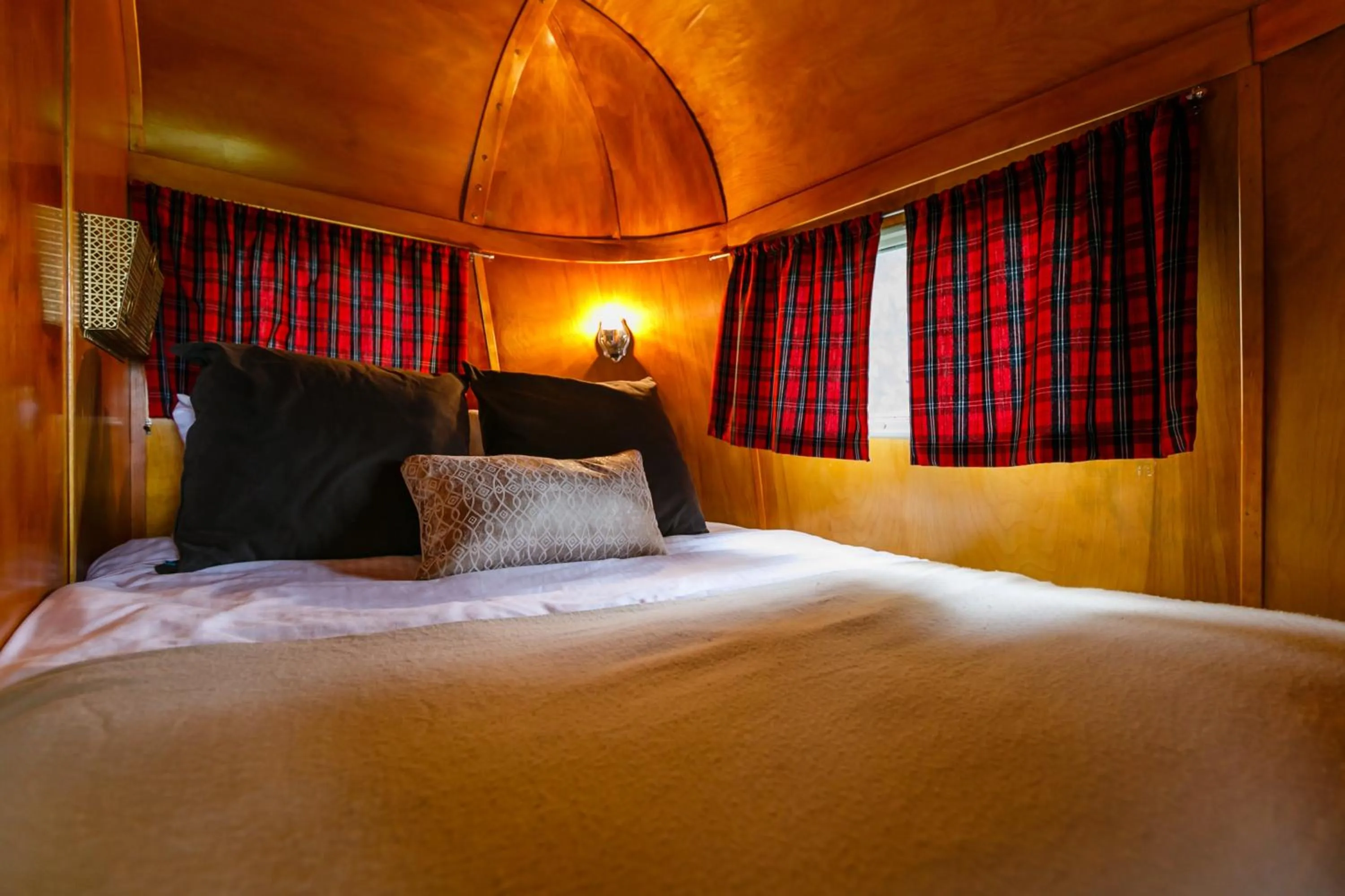 Bed in The Vintages Trailer Resort
