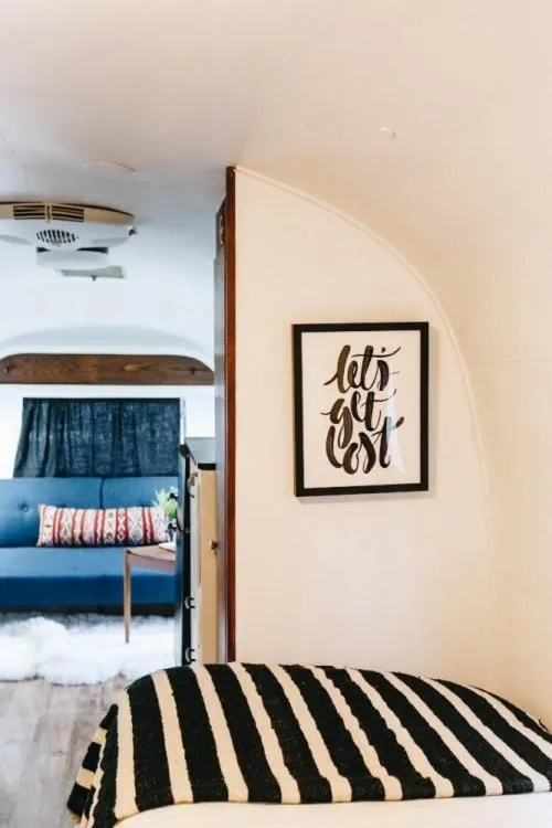 Bed in The Vintages Trailer Resort