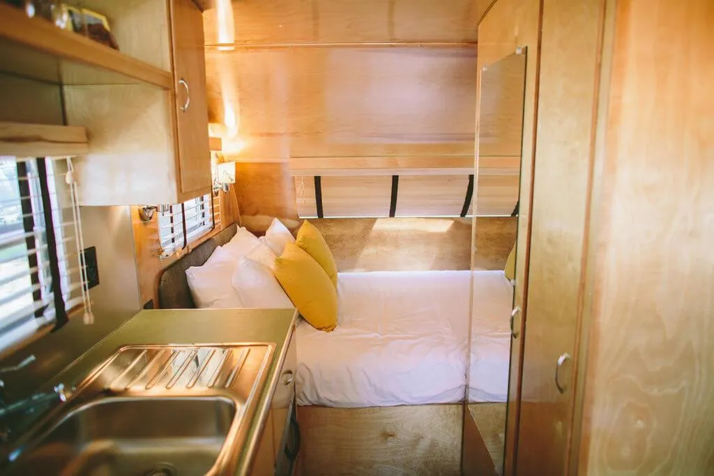 Bed in The Vintages Trailer Resort