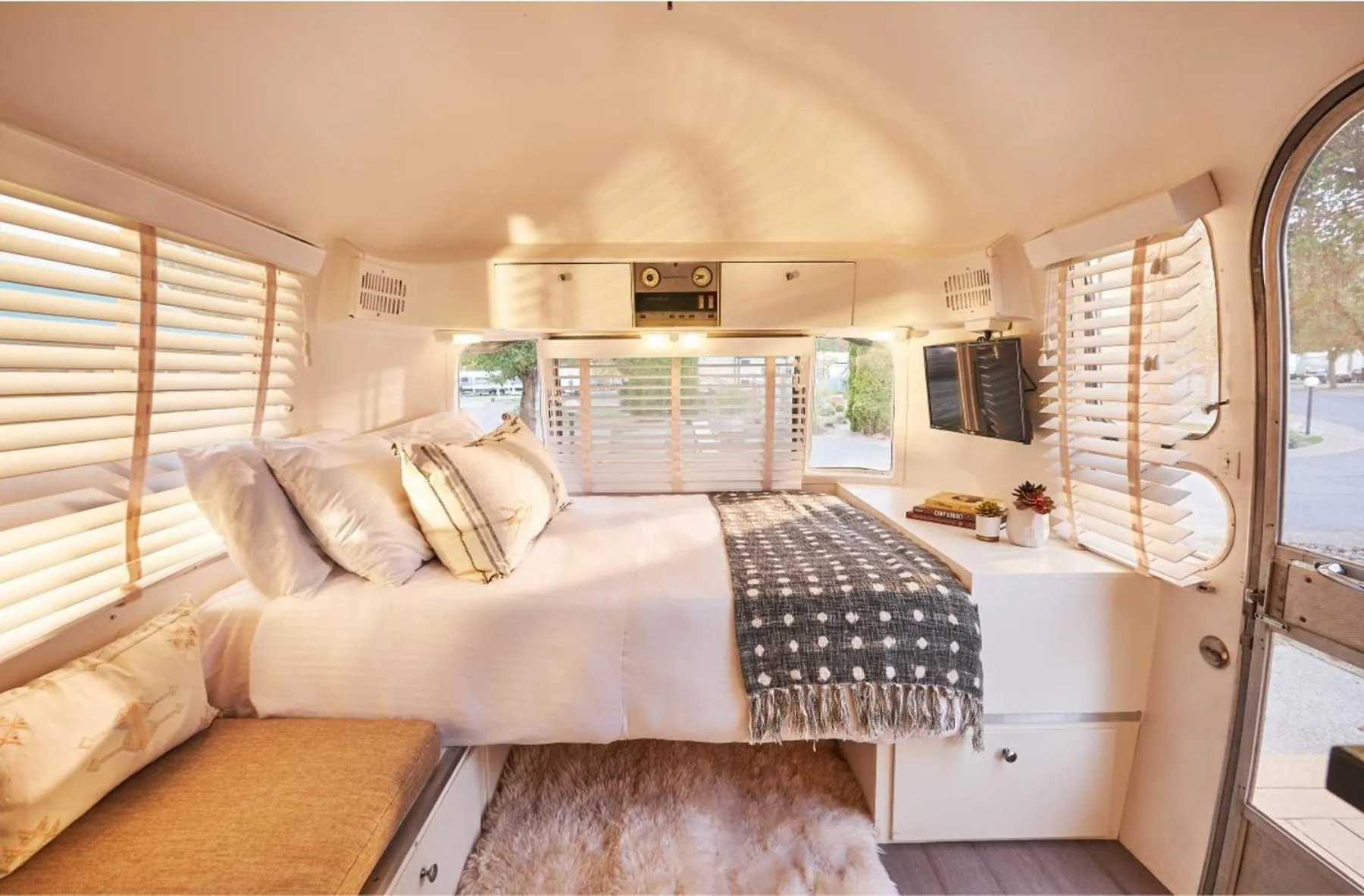 Bed in The Vintages Trailer Resort