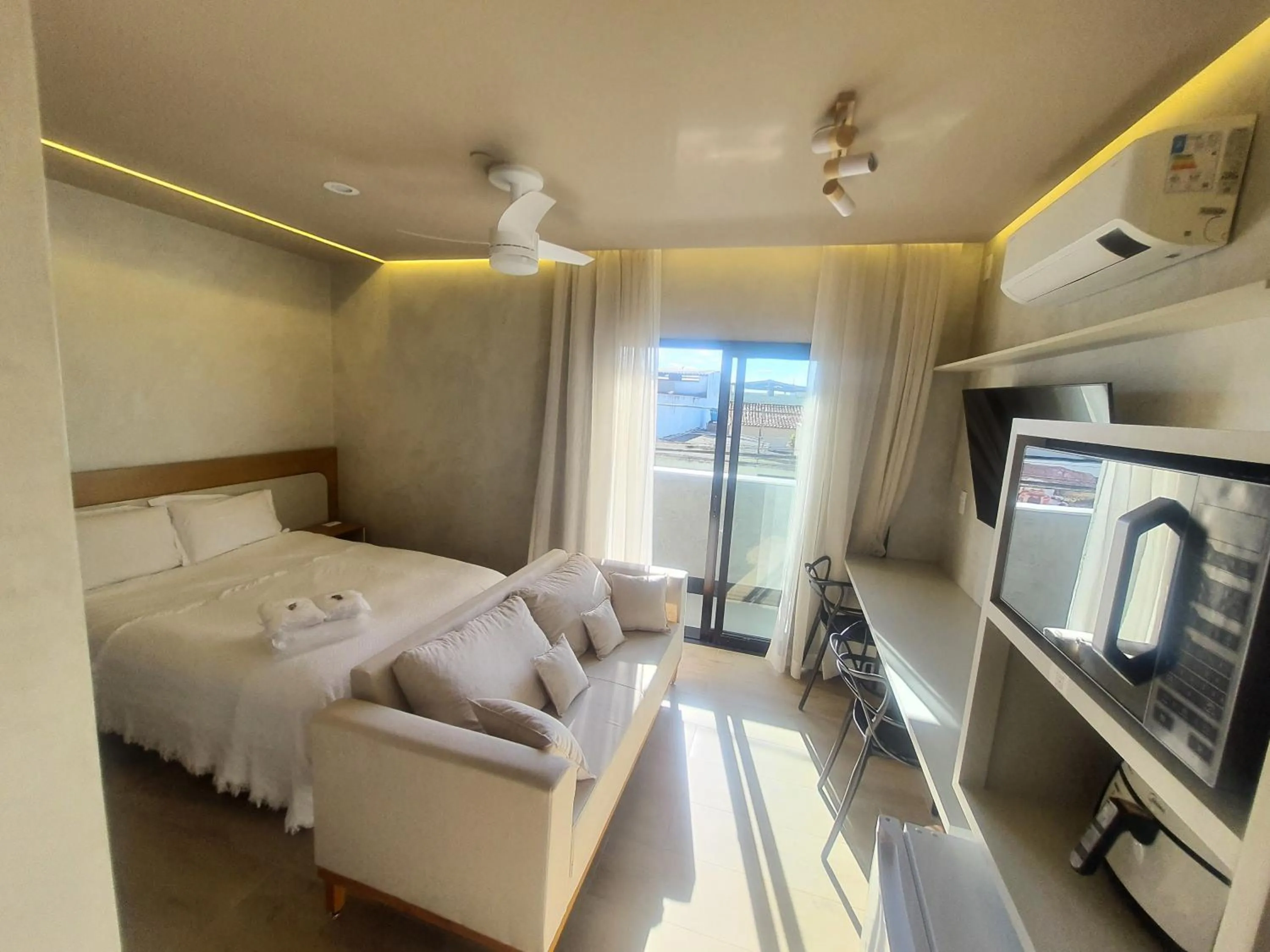 Bed in Apart-hotel Theotókos Flats