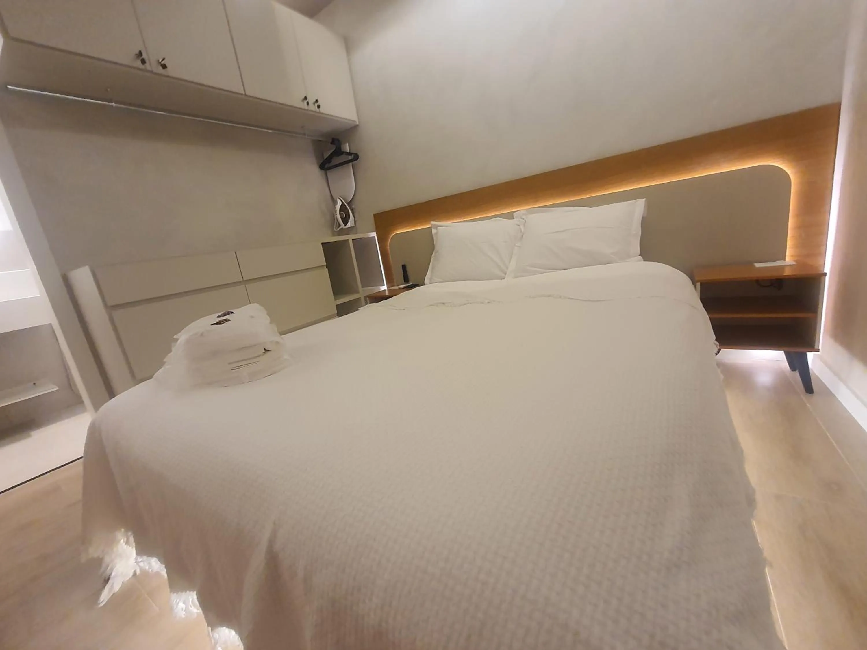 Bed in Apart-hotel Theotókos Flats