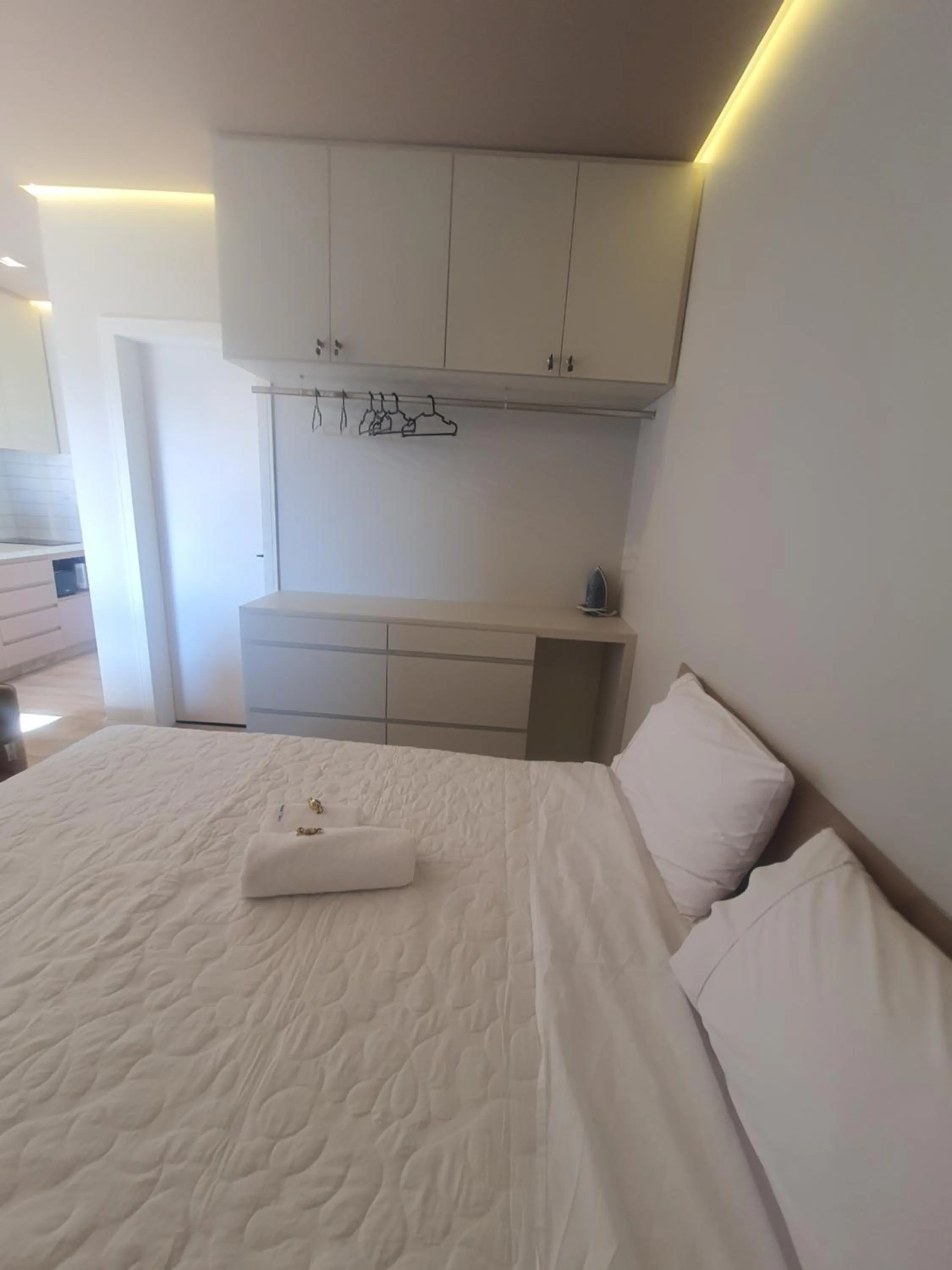 Bed in Apart-hotel Theotókos Flats