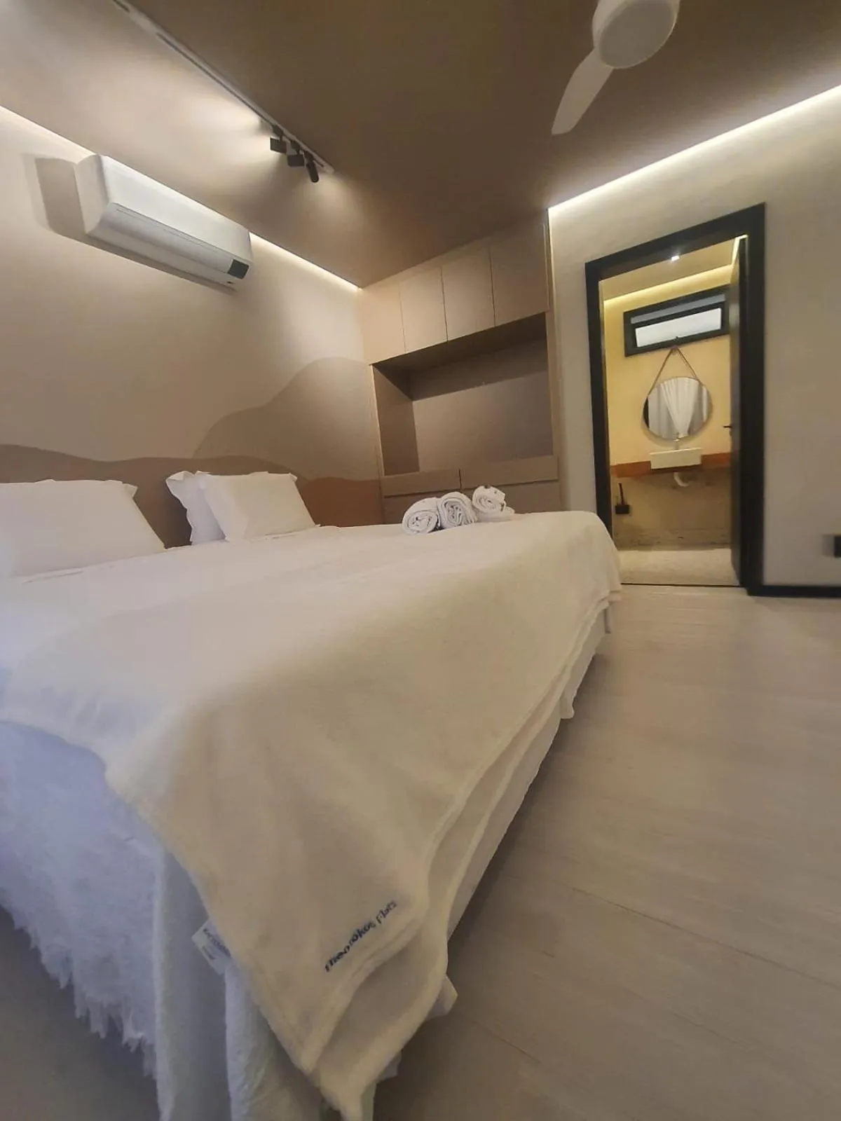 Bed in Apart-hotel Theotókos Flats