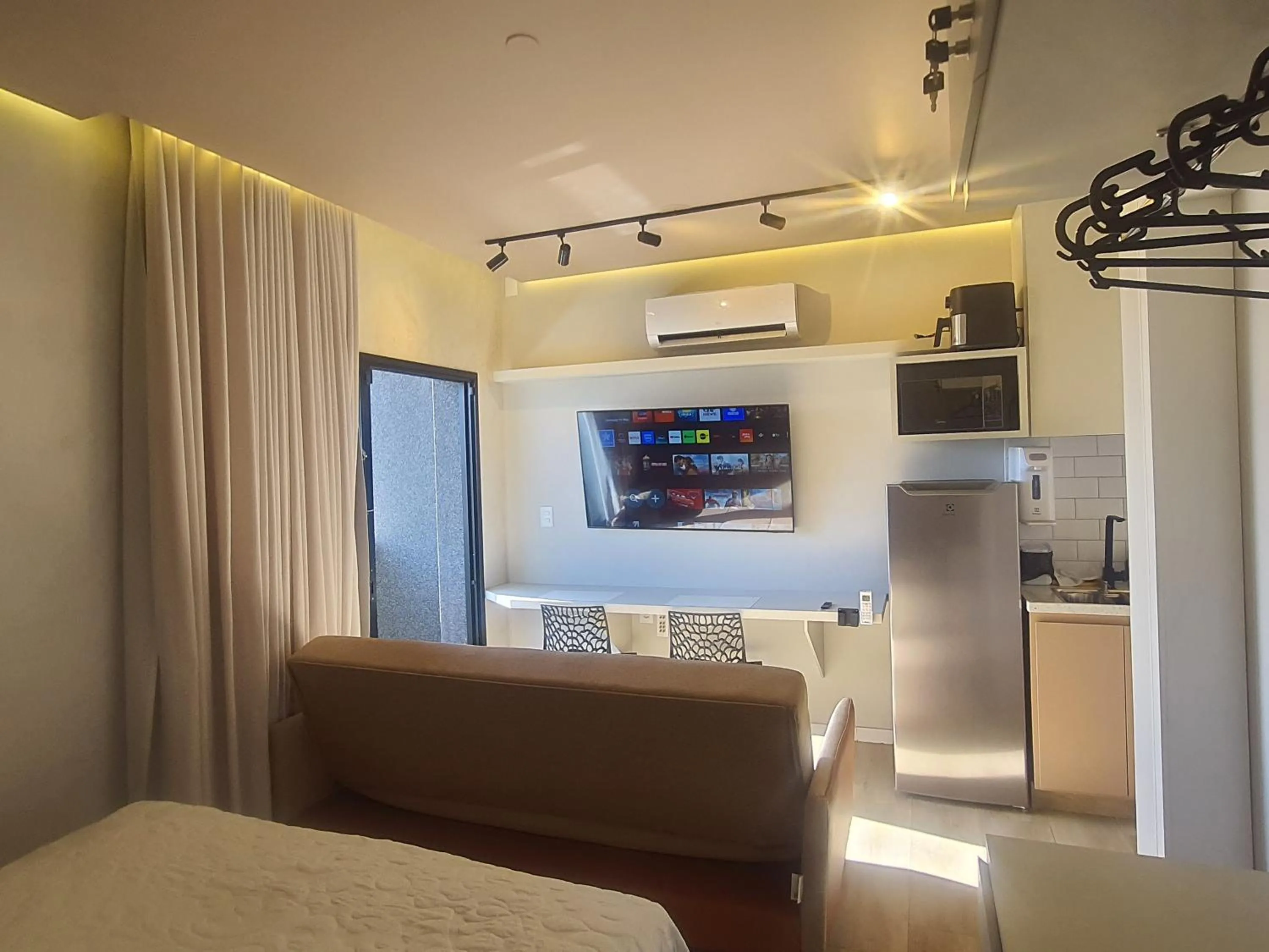 Bed in Apart-hotel Theotókos Flats