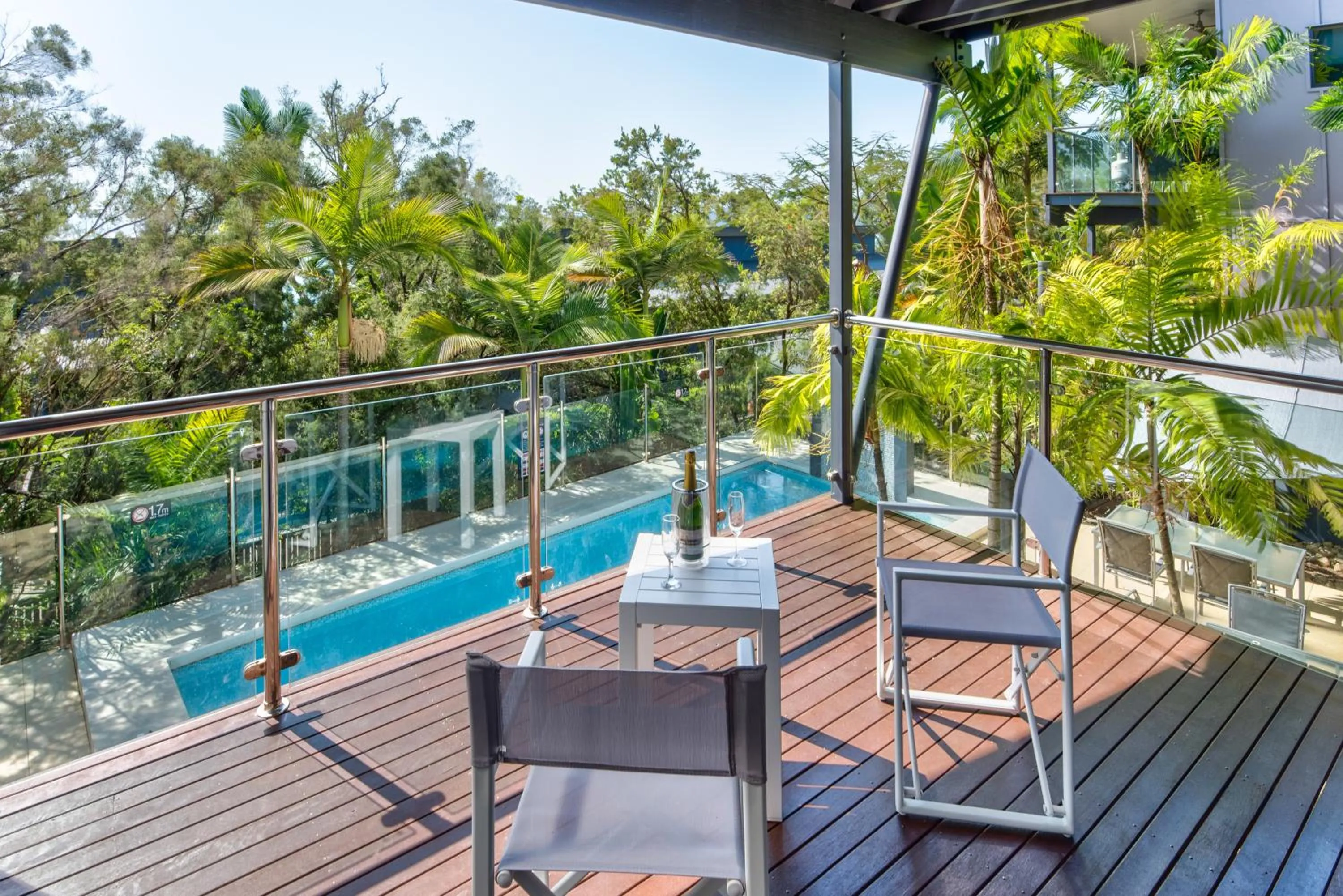 Balcony/Terrace in Pinnacle Apartments on Hamilton Island by HIHA