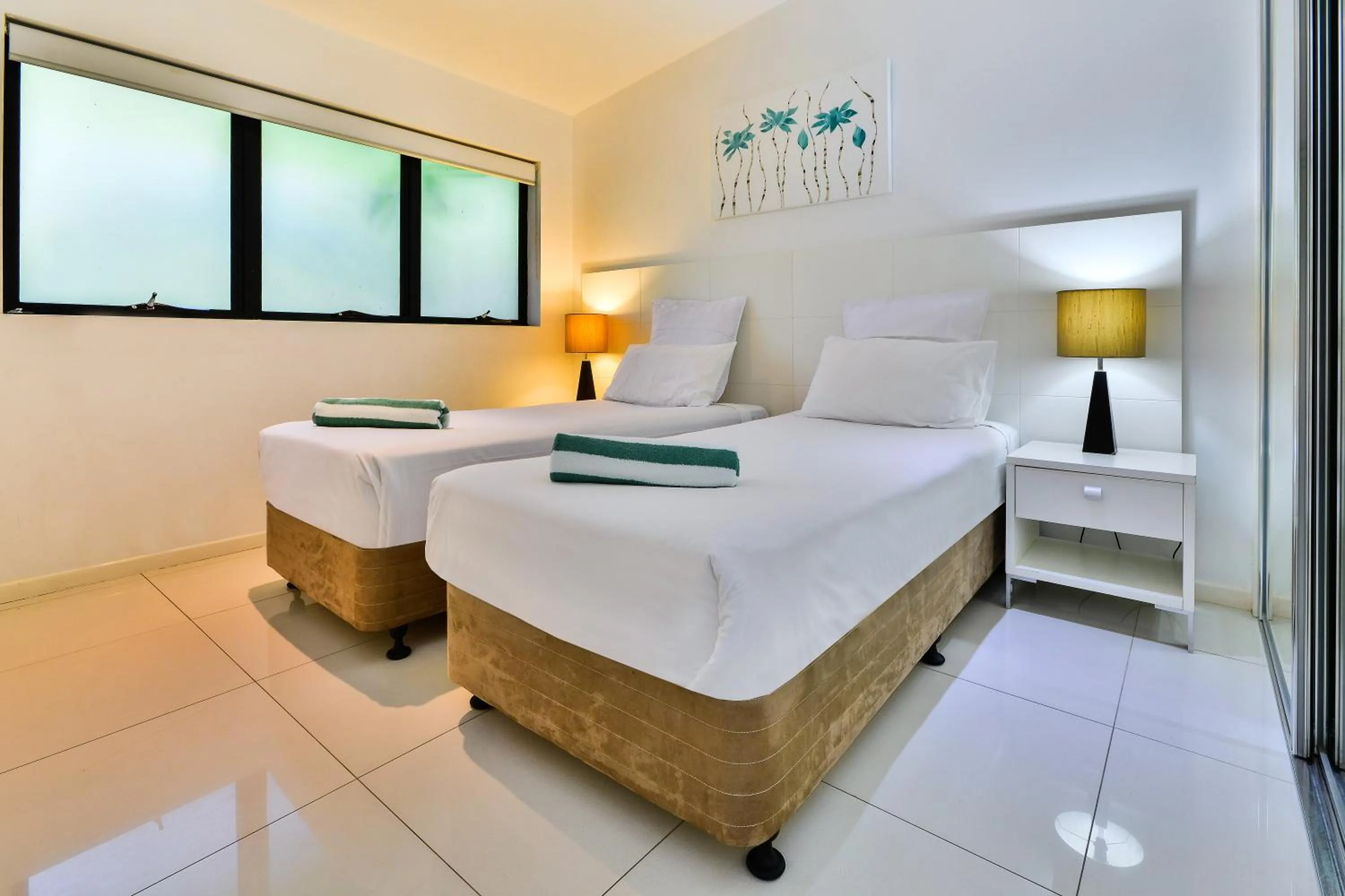 Bedroom, Bed in Pinnacle Apartments on Hamilton Island by HIHA