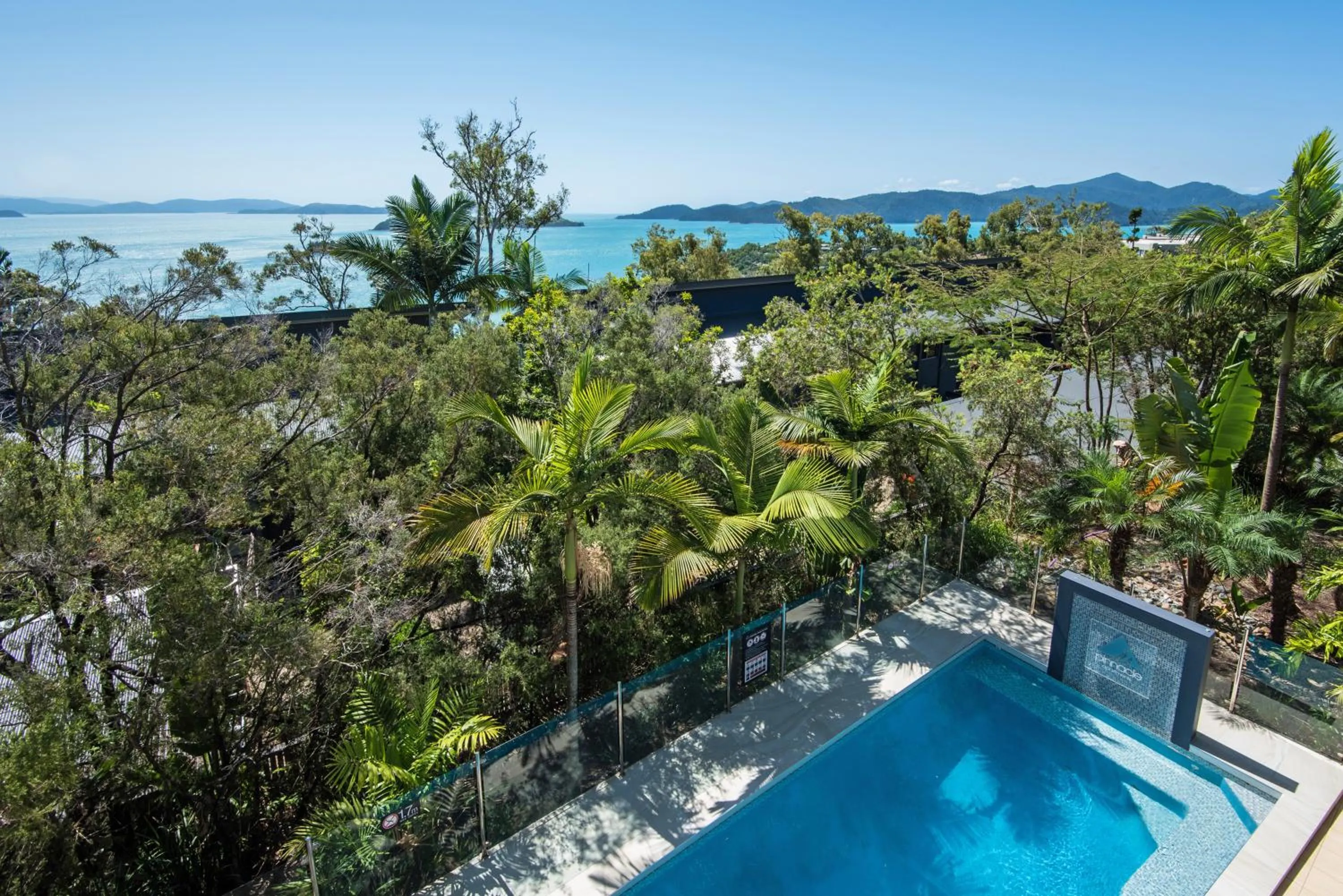 Pool view in Pinnacle Apartments on Hamilton Island by HIHA