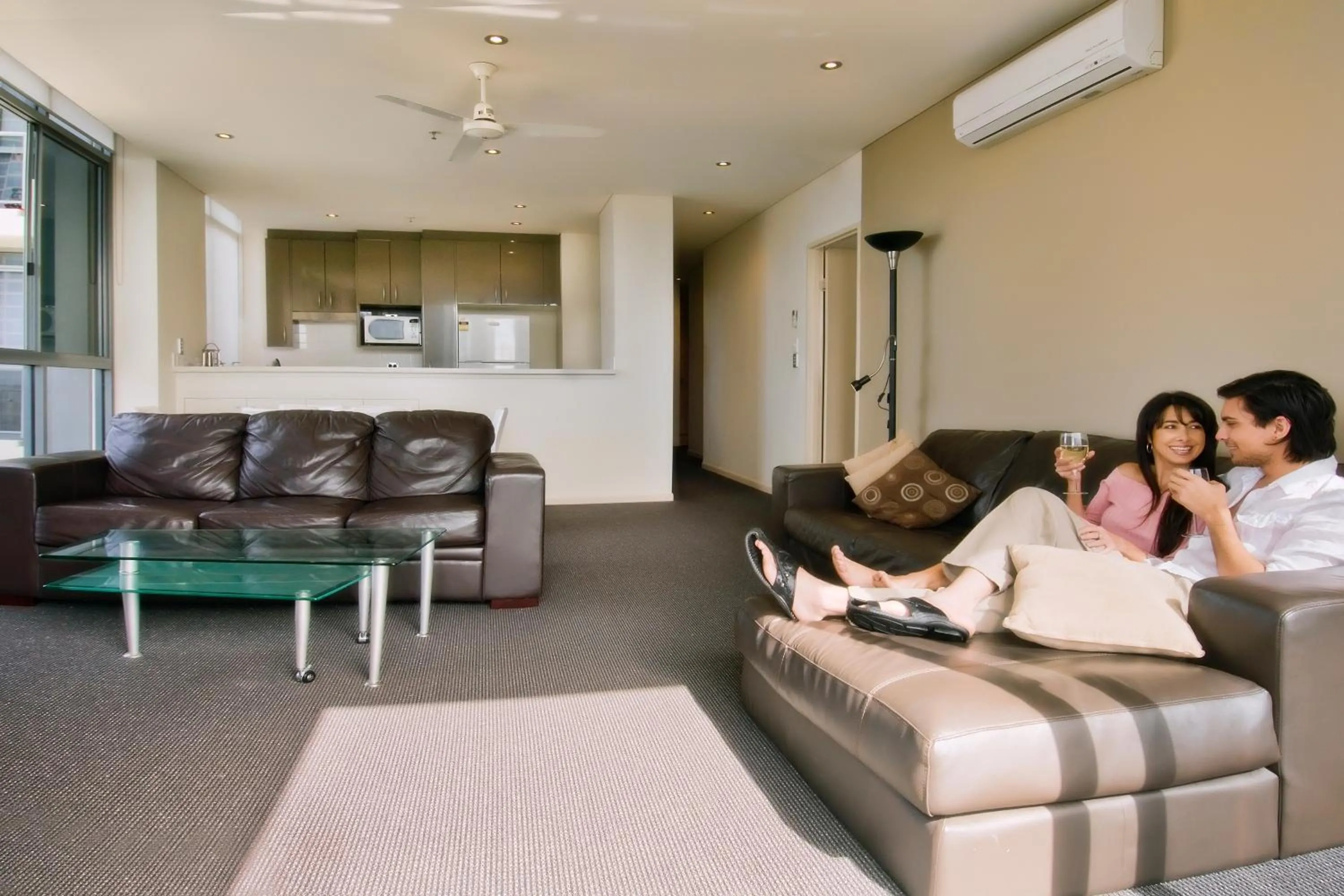 Living room in Solaire Apartments