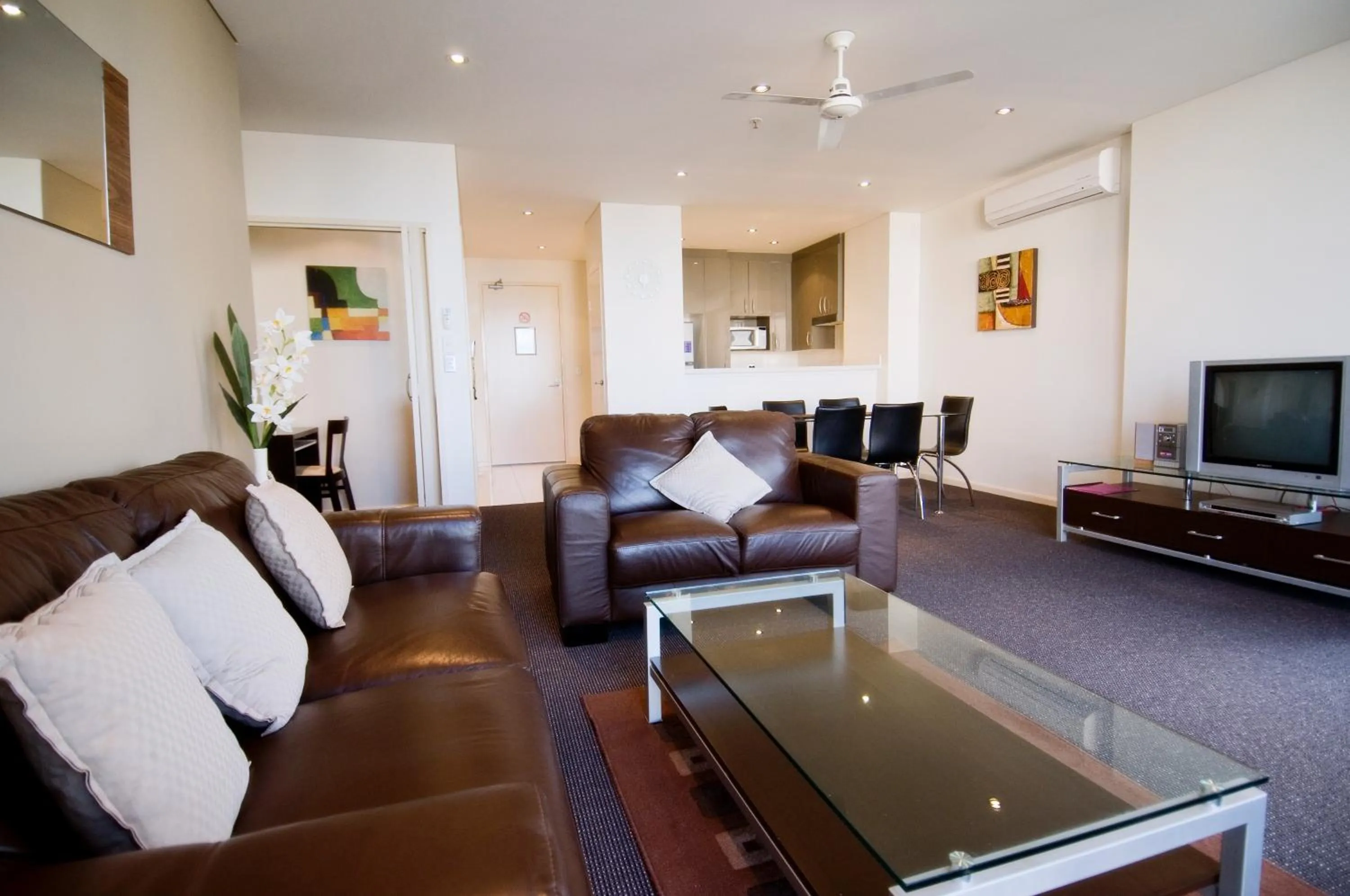 Living room in Solaire Apartments