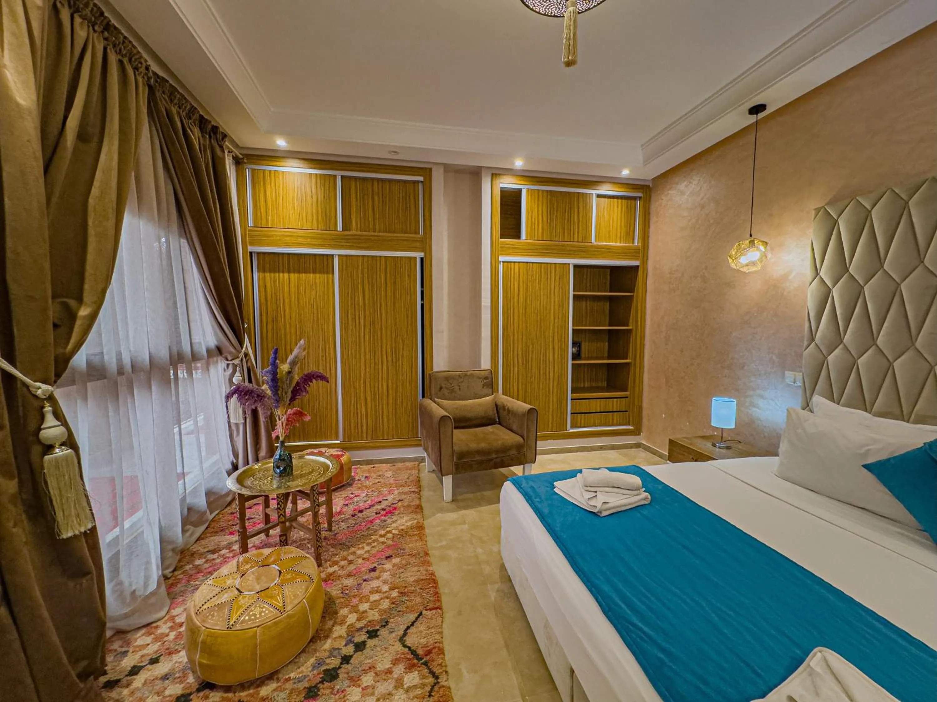 Bed in Riad Azia
