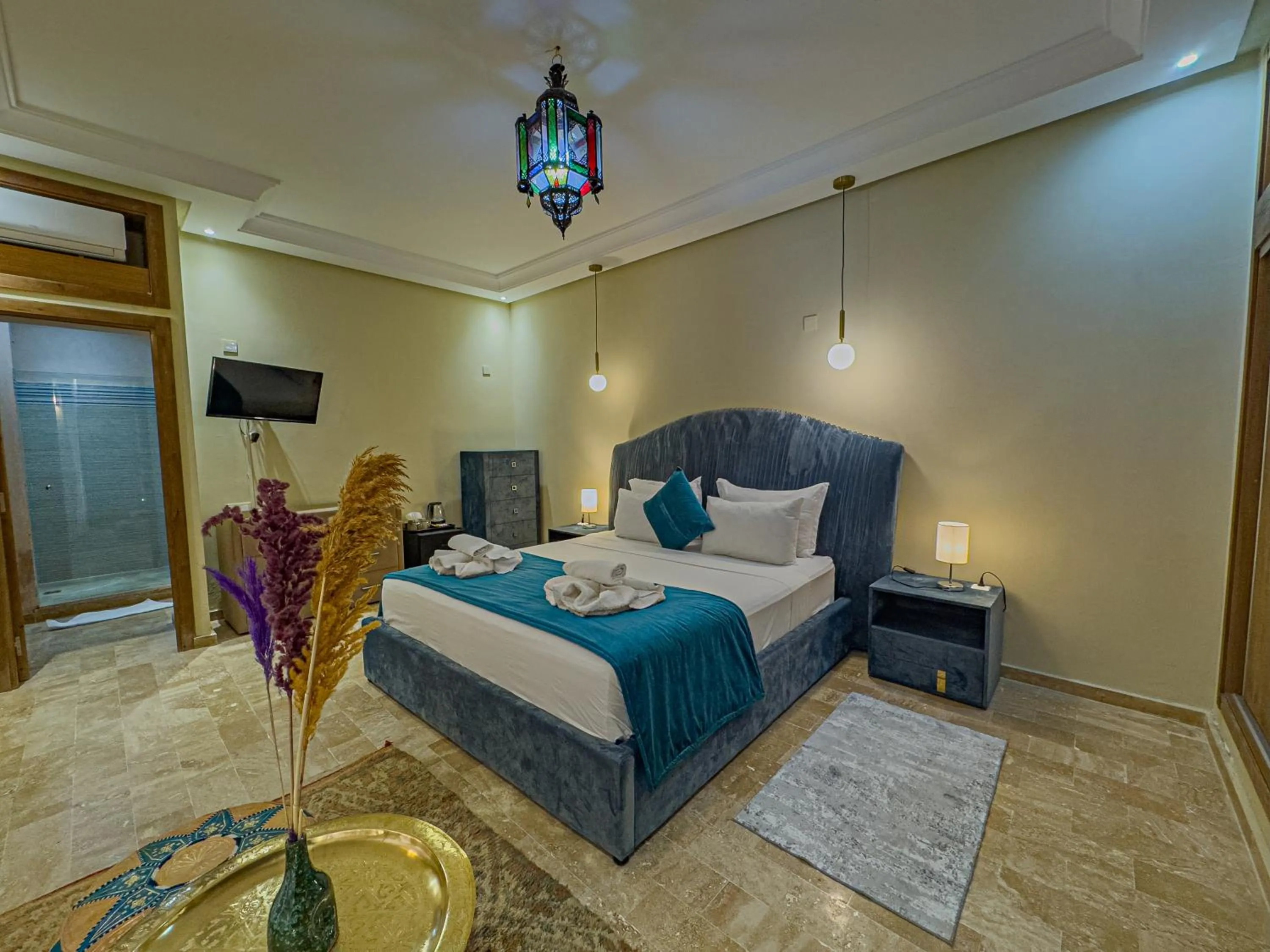 Bed in Riad Azia