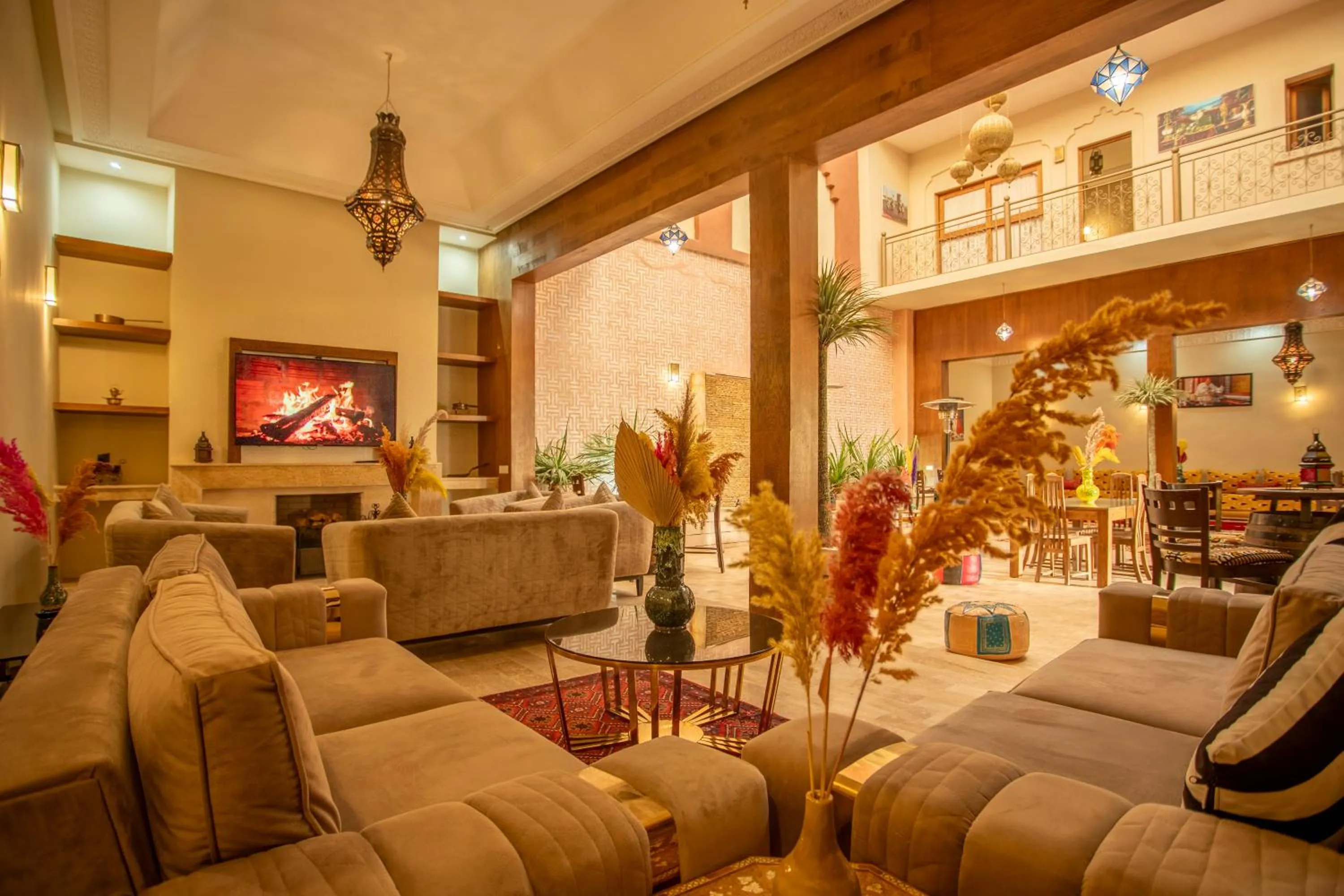 Living room in Riad Azia