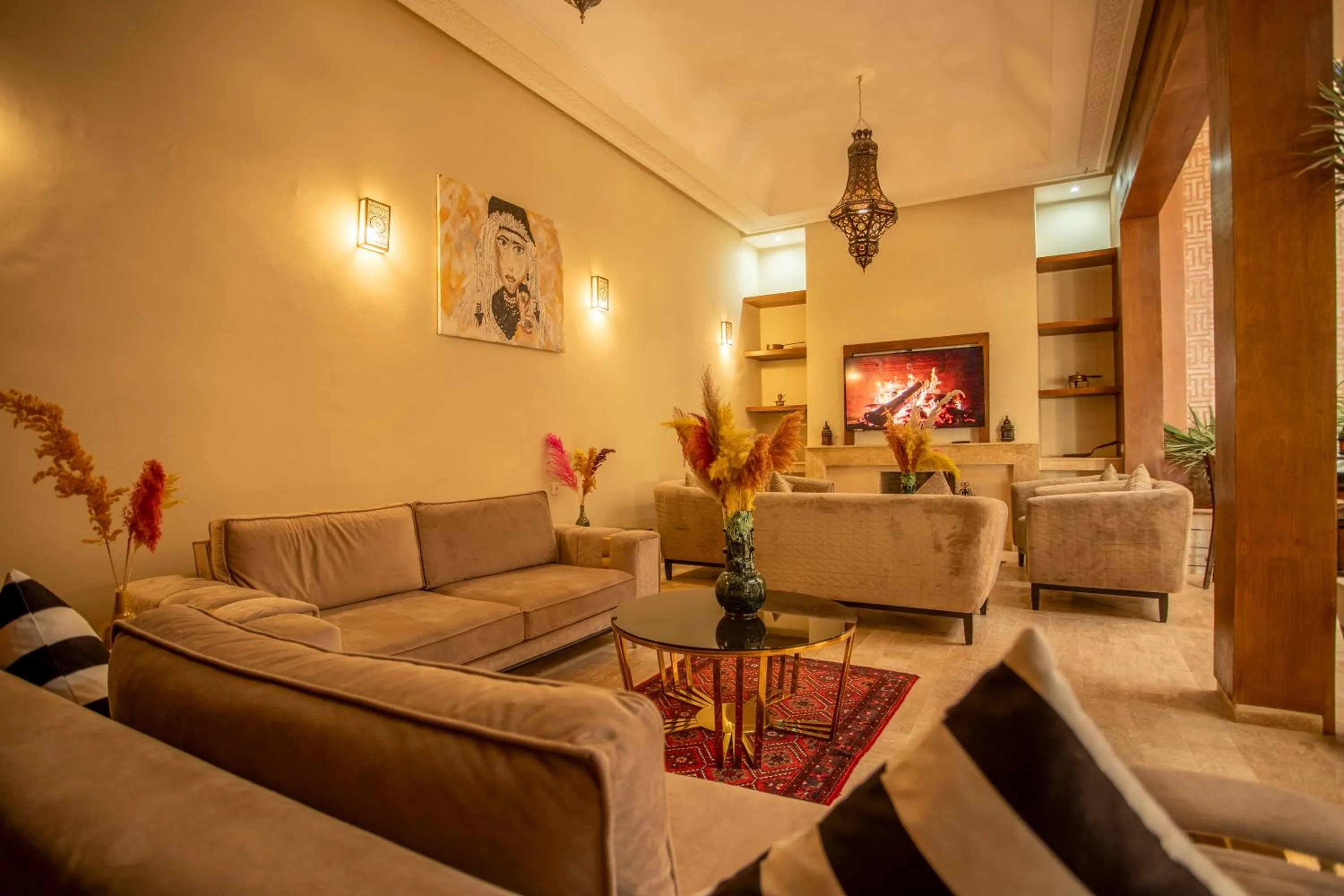 Living room in Riad Azia
