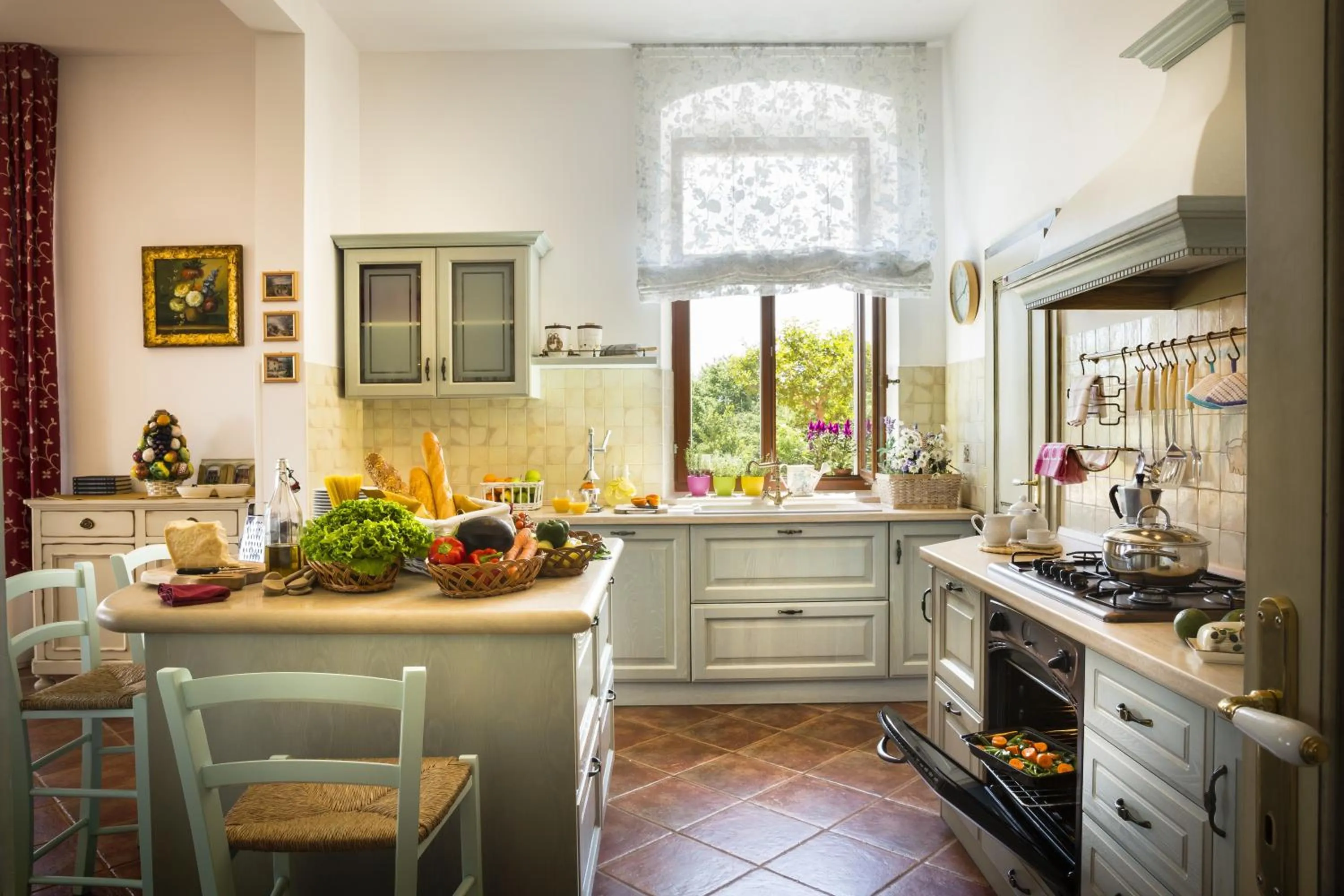Kitchen or kitchenette in Palazzo Angelica B&B Adults Only