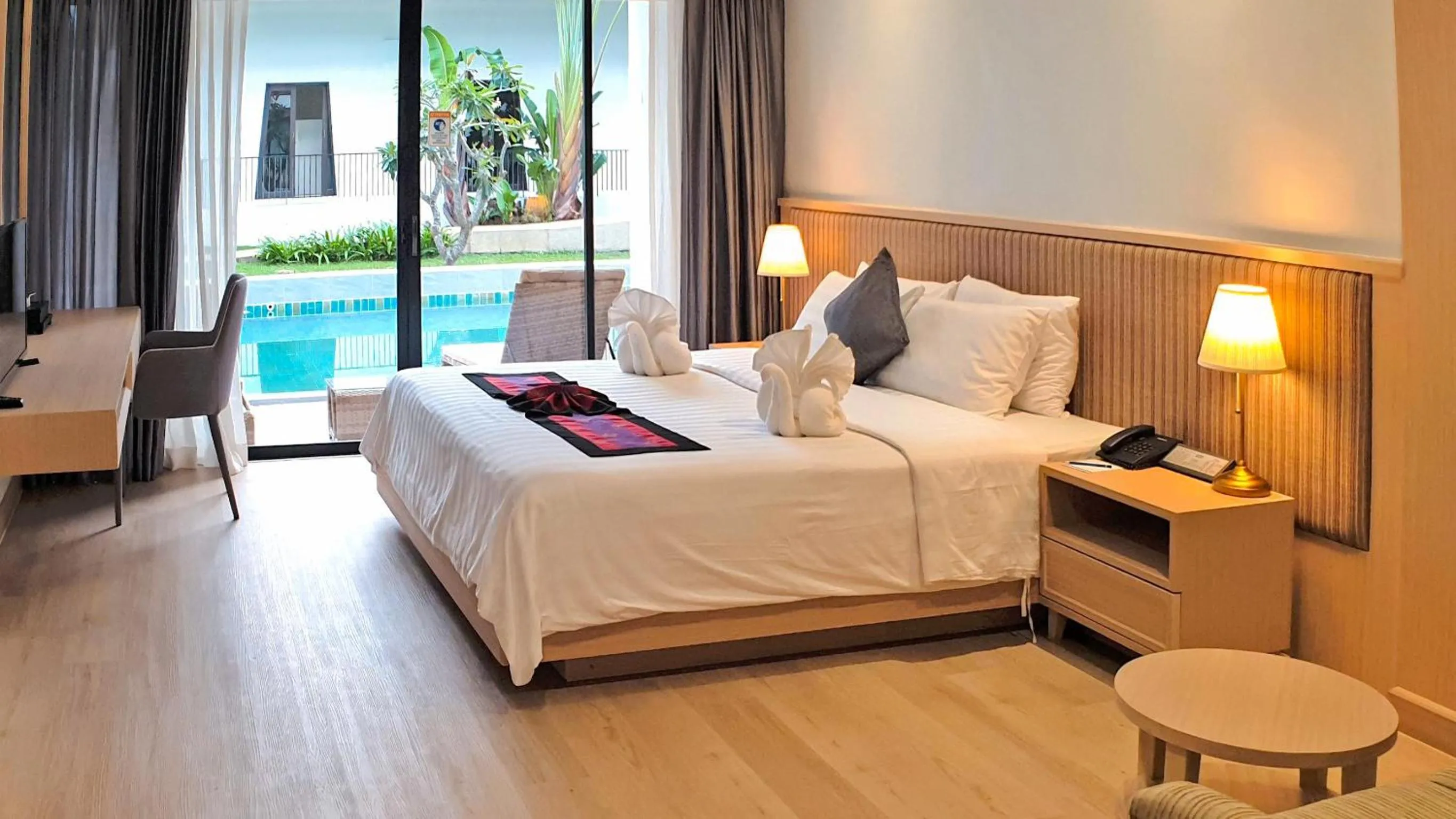 TV and multimedia, Bed in D Varee Mai Khao Beach Resort, Thailand