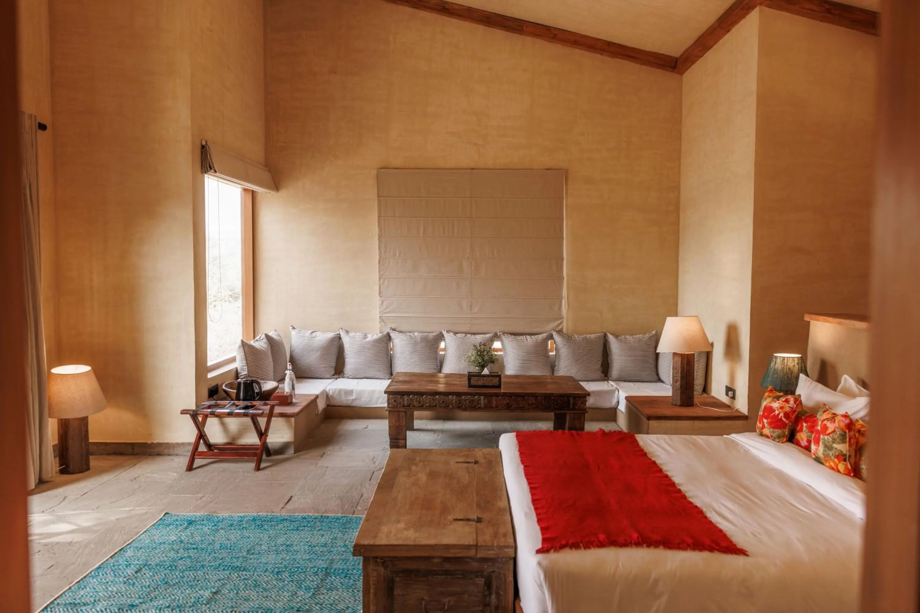 Living room, Bed in Anopura Jaipur