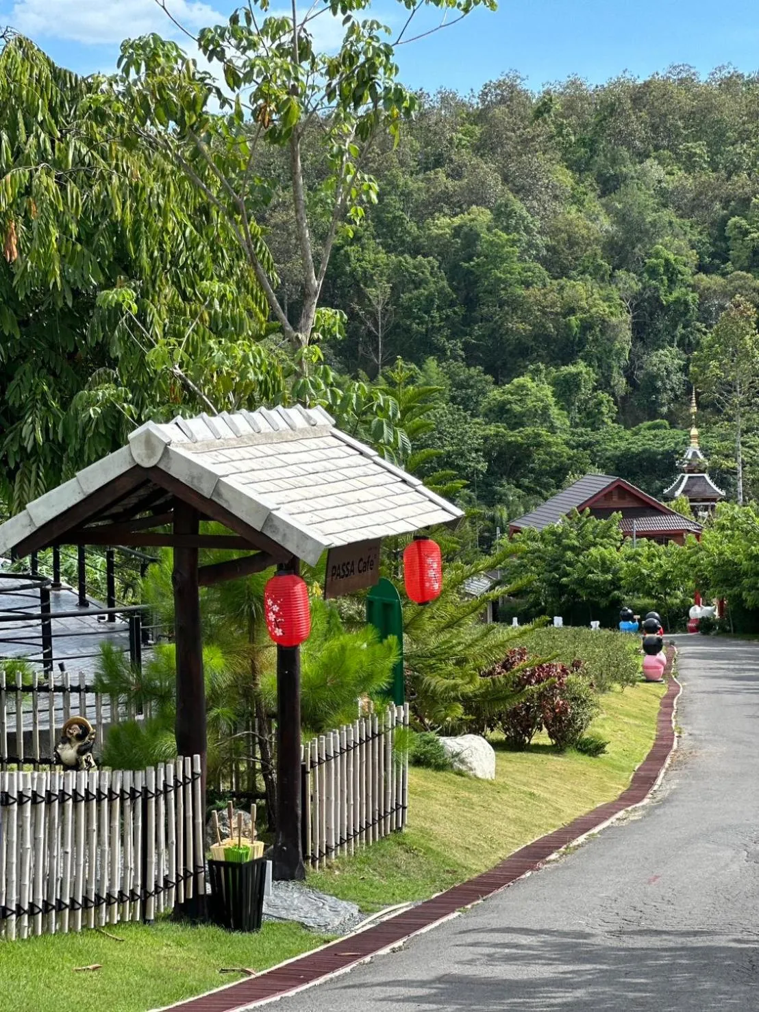 Natural landscape in PASSA ผัสสะ Tea Plantation @Mae On