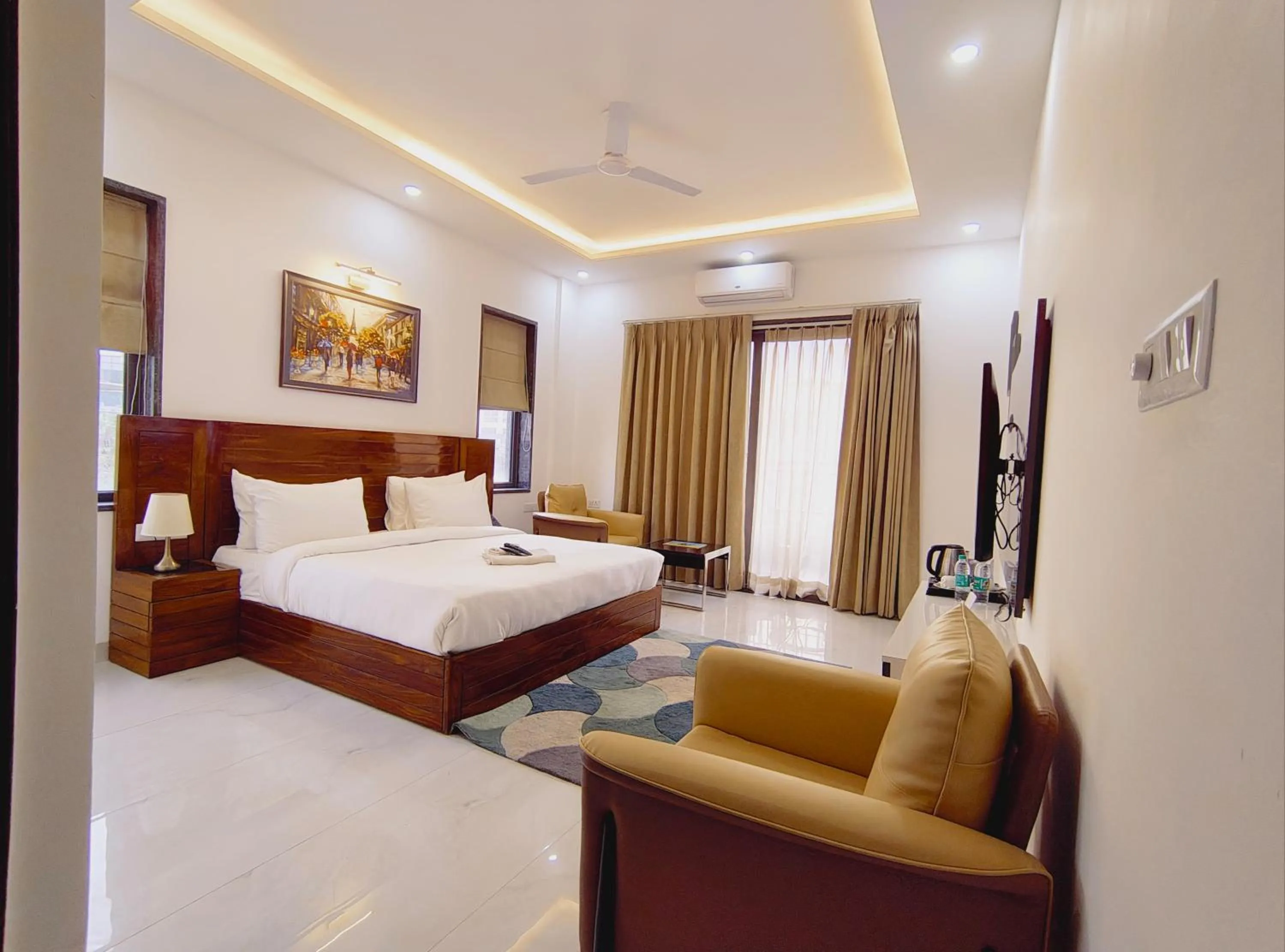 Bedroom, Bed in The Hoften Elite 32 Avenue, Sector 15, Gurugram