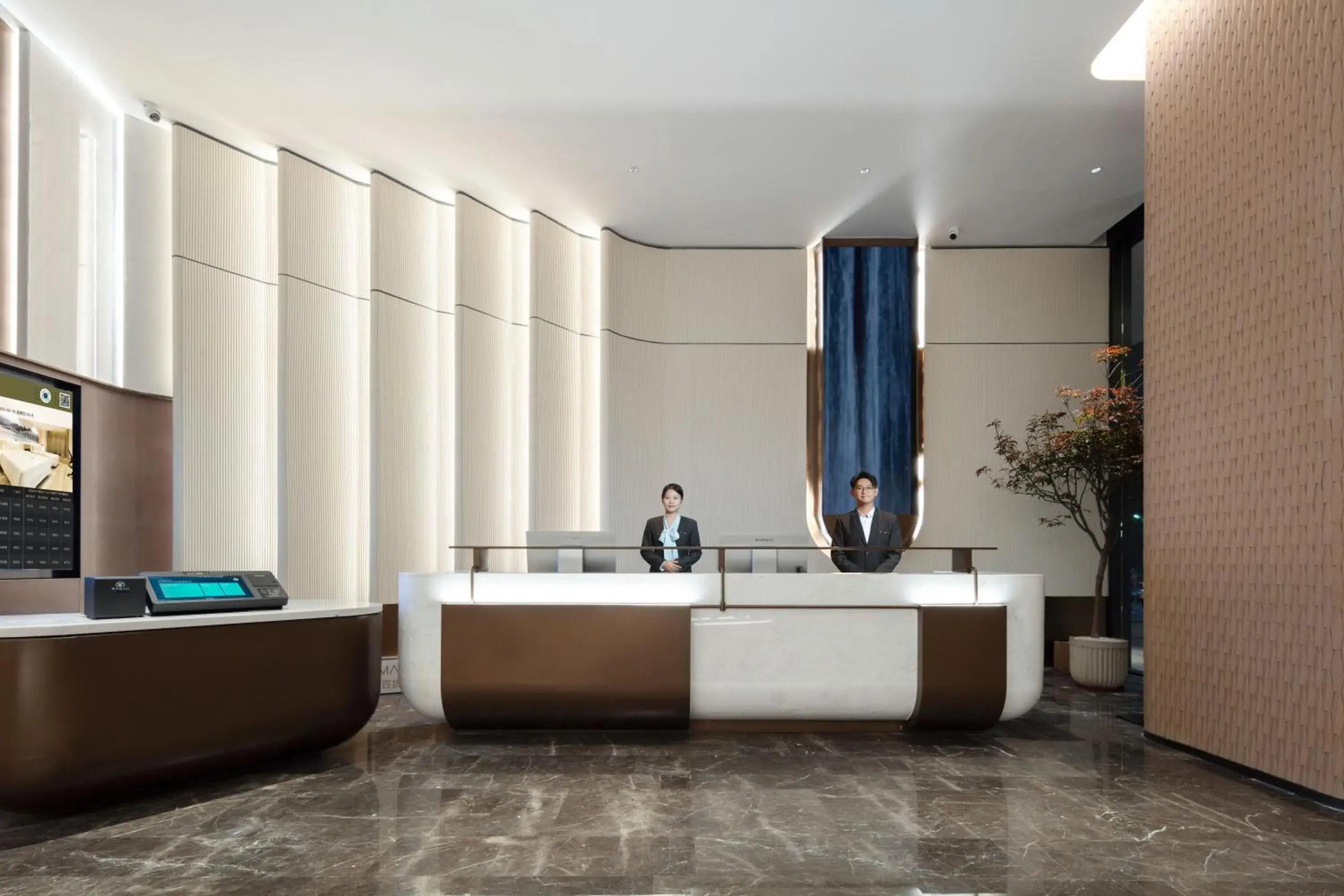 Lobby or reception in Atour Hotel Meizhou West Station R&F Center Lobby or reception in Atour Hotel Meizhou West Station R&F Center