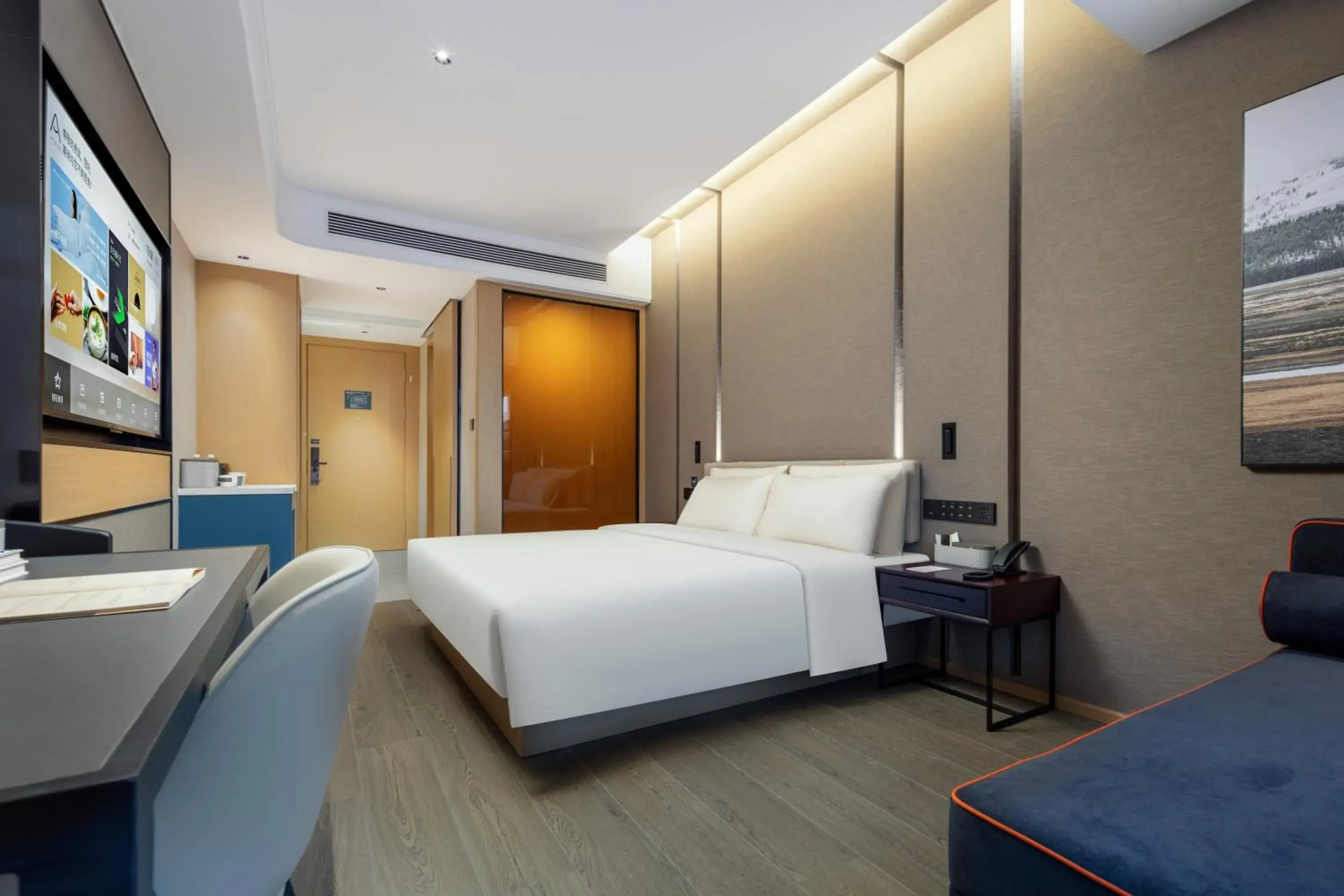 Bed in Atour Hotel Meizhou West Station R&F Center Bed in Atour Hotel Meizhou West Station R&F Center