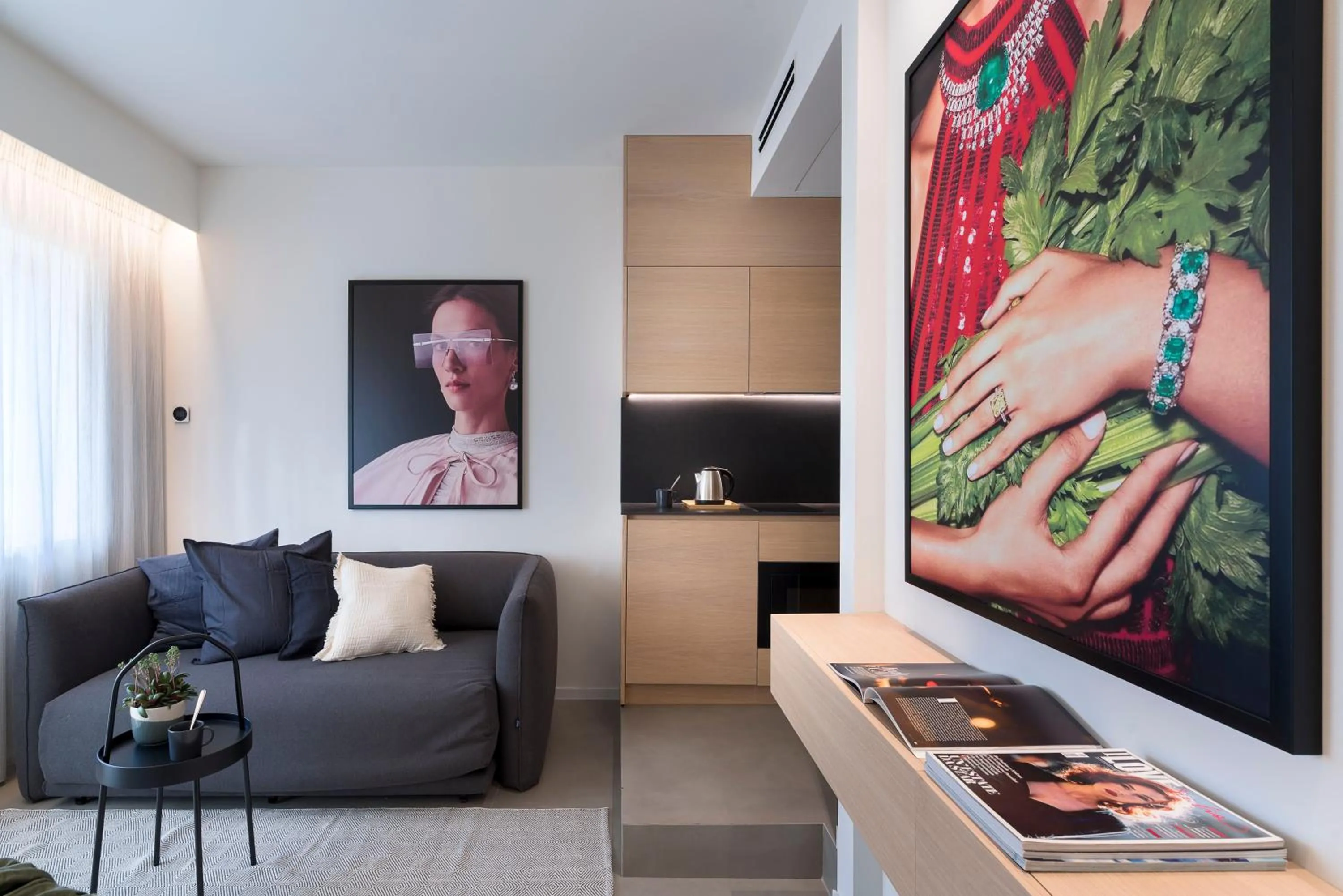 Kitchen or kitchenette in Catania Smart Apartments