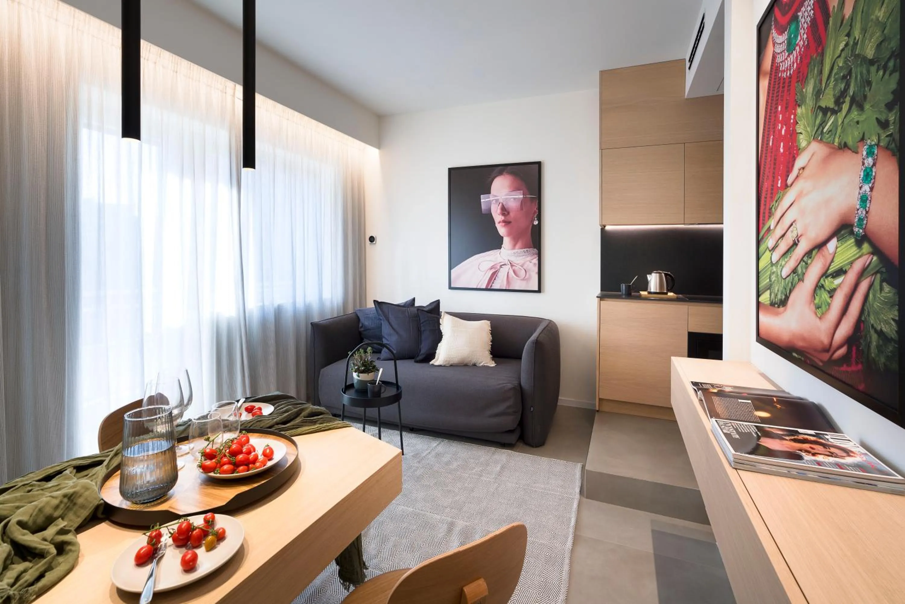 Kitchen or kitchenette in Catania Smart Apartments