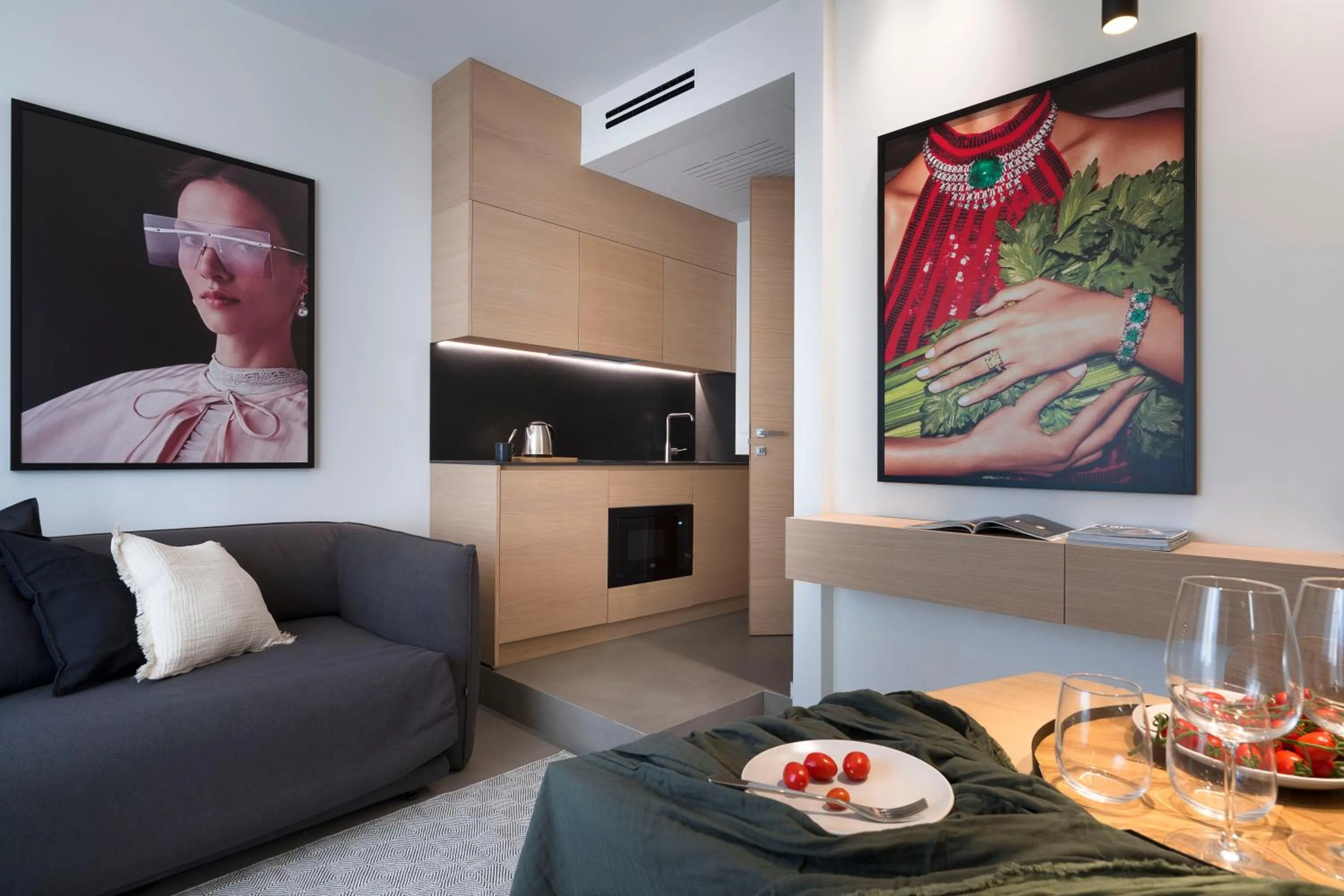 Kitchen or kitchenette in Catania Smart Apartments