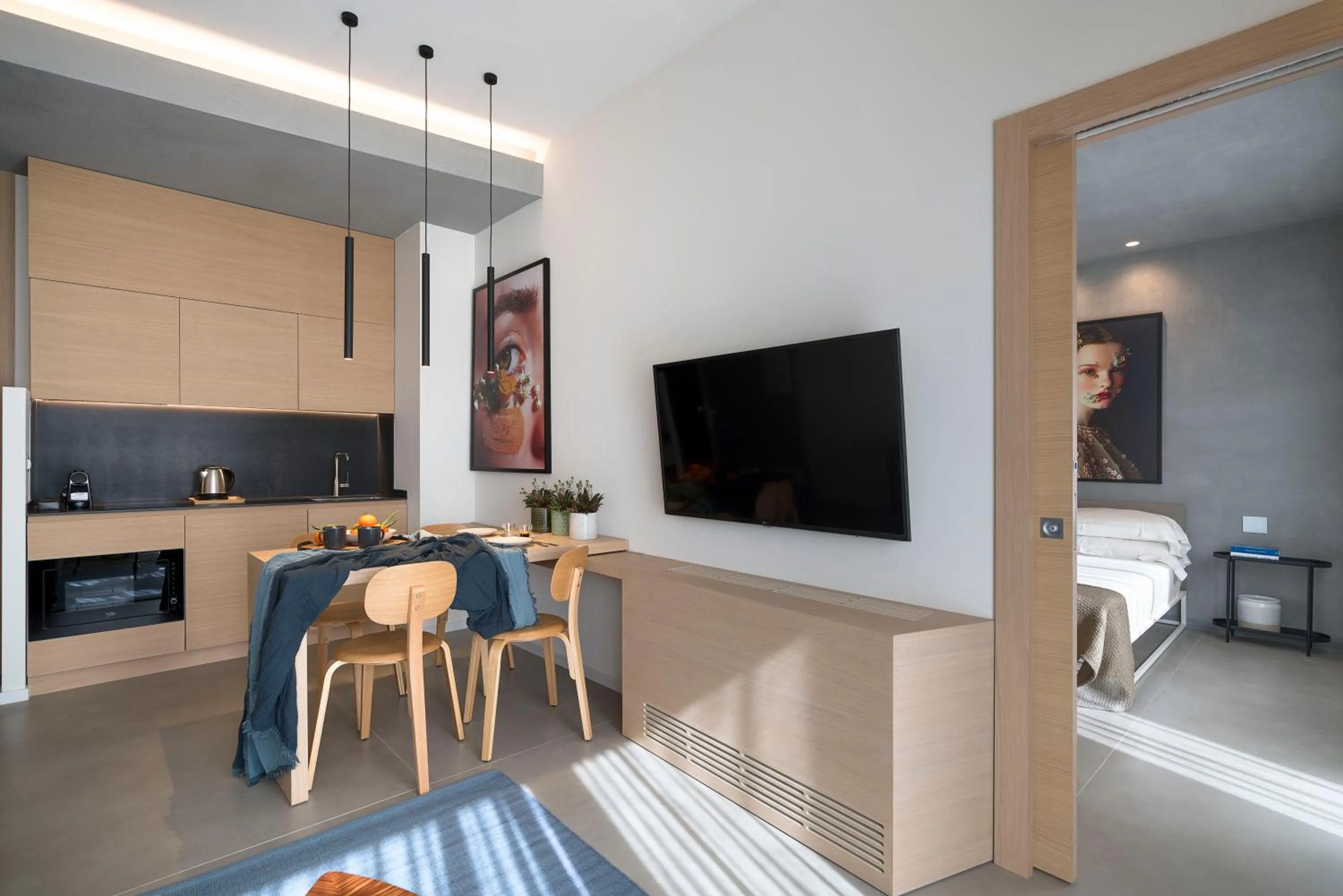 Kitchen or kitchenette in Catania Smart Apartments