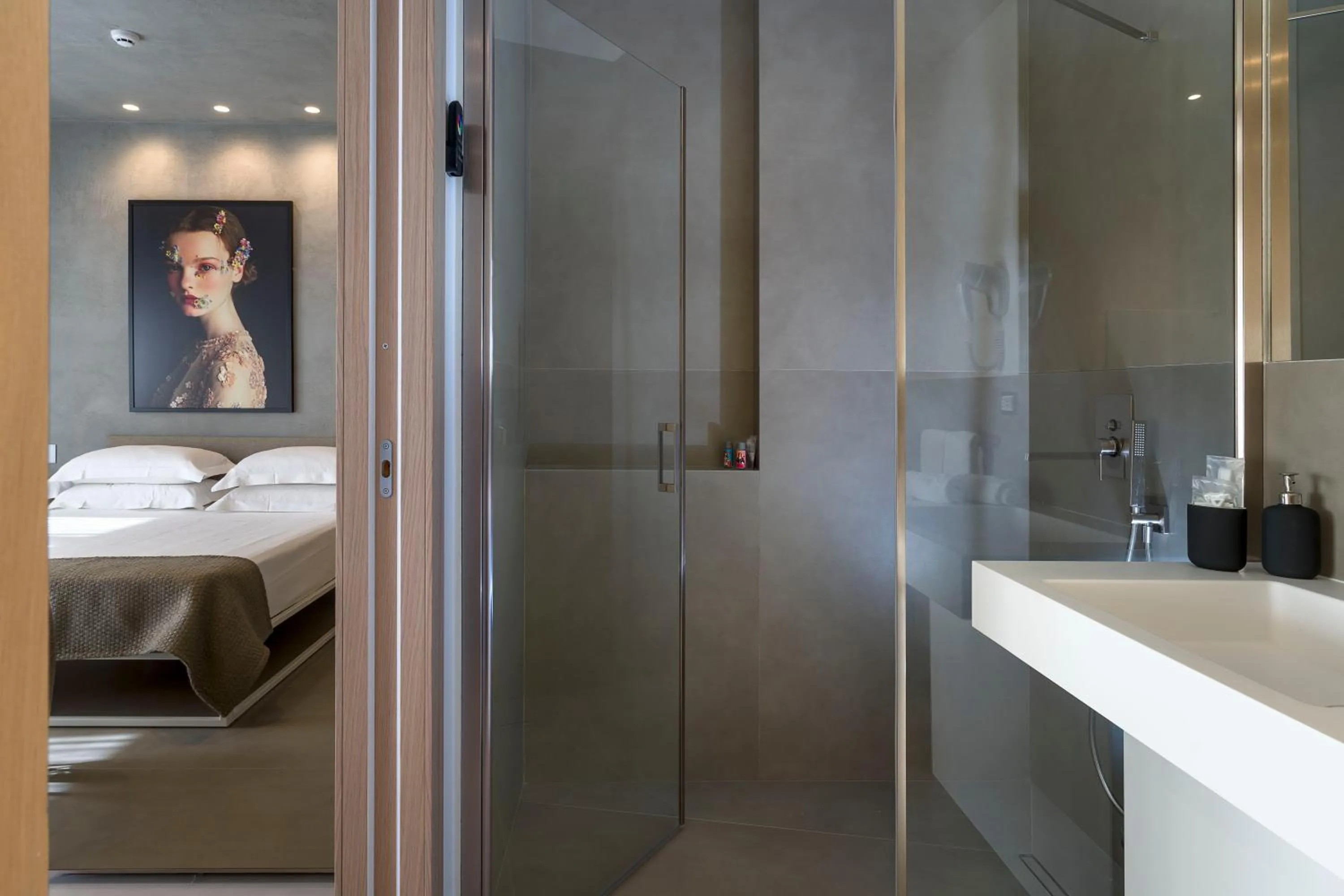 Bathroom, Bed in Catania Smart Apartments