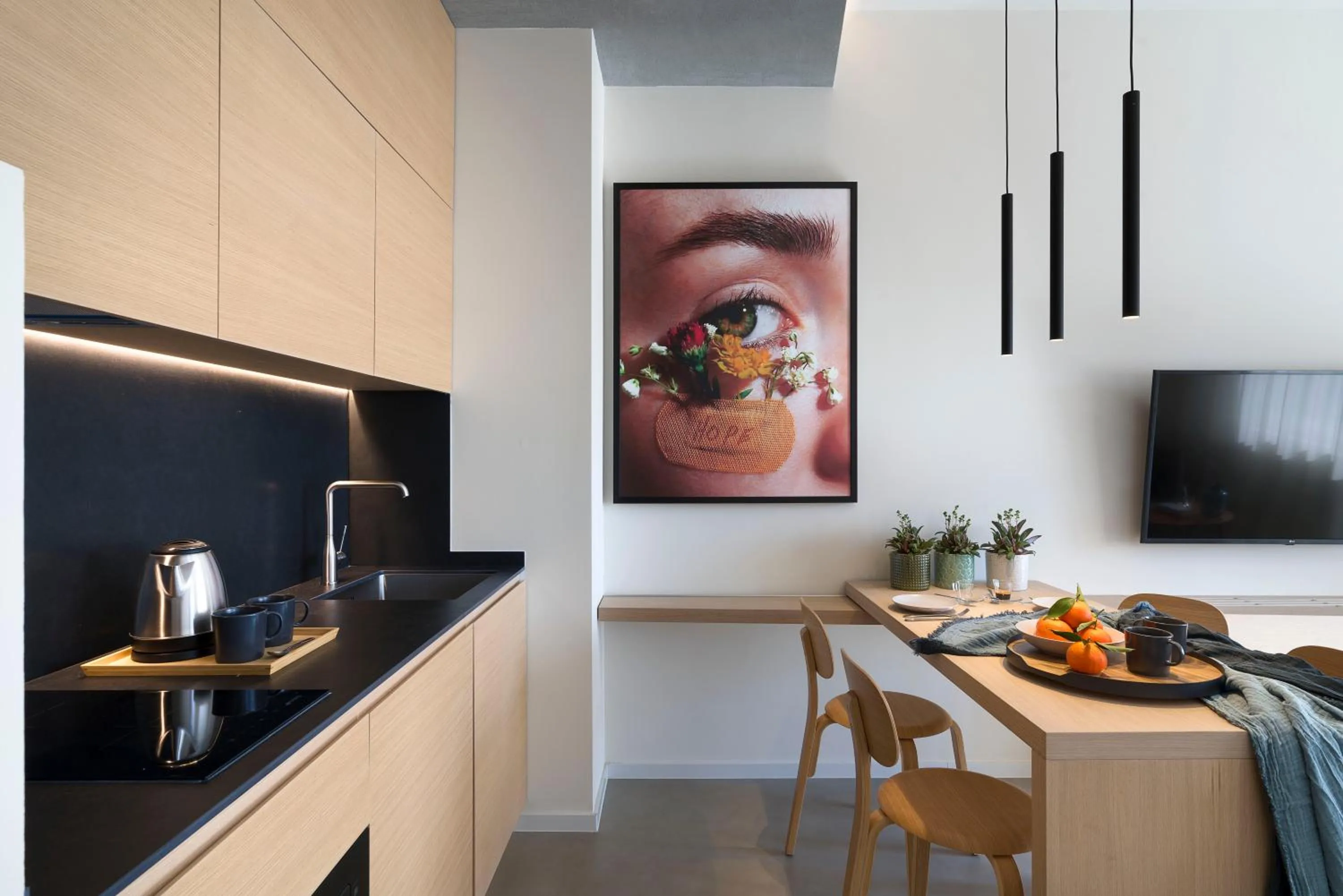 Kitchen or kitchenette in Catania Smart Apartments