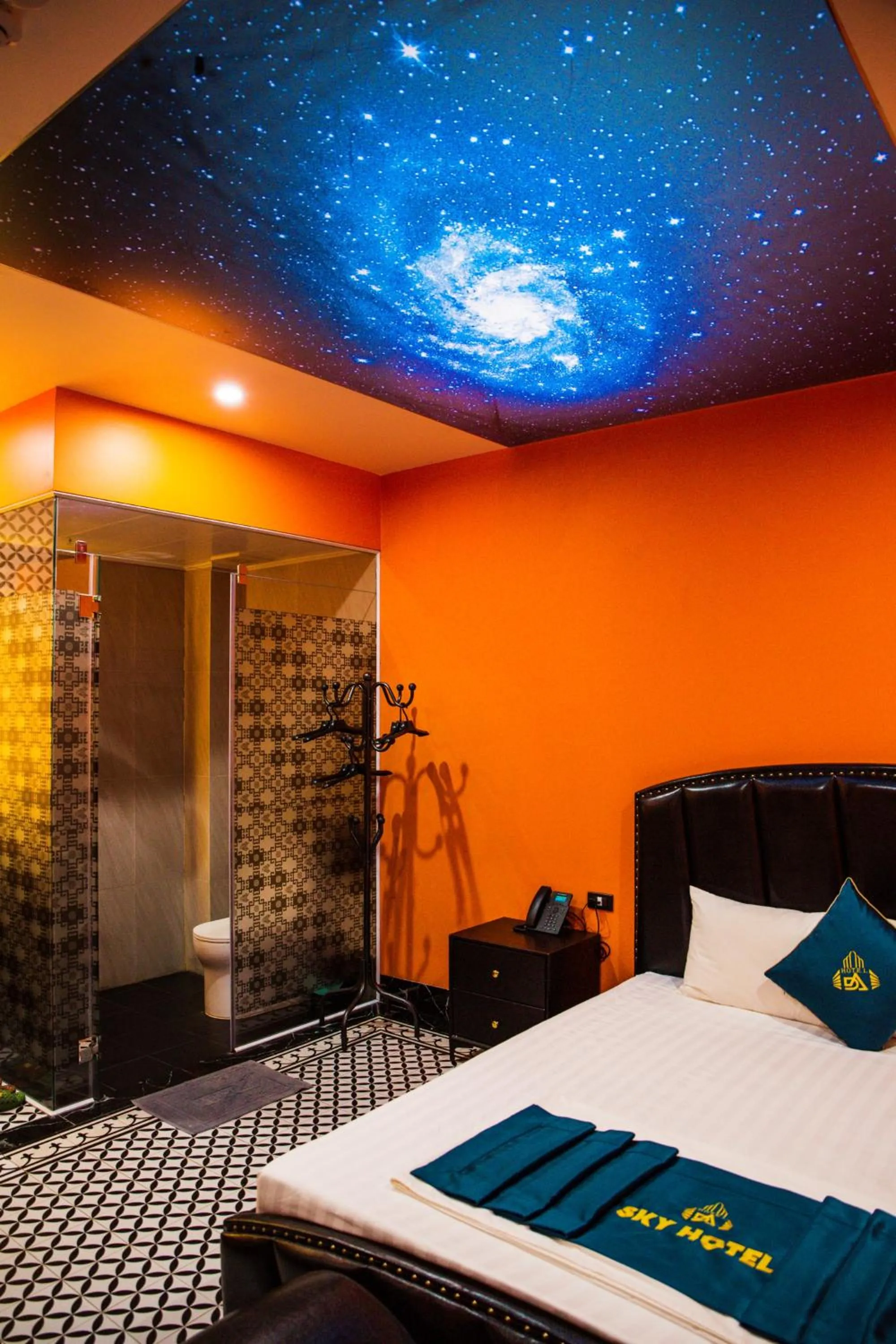 Bedroom, Bed in Sky Hotel Bắc Giang