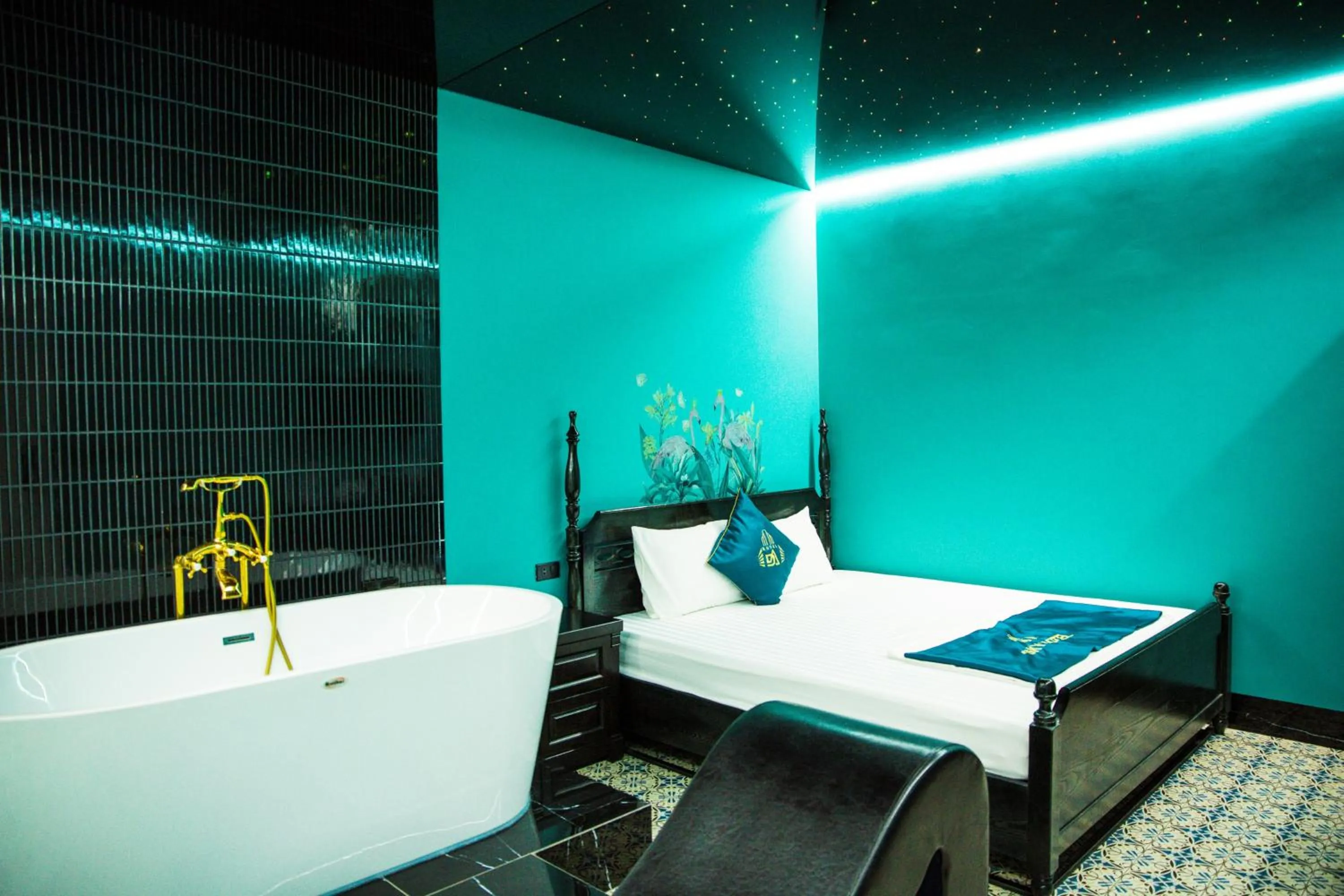 Bedroom, Bed in Sky Hotel Bắc Giang