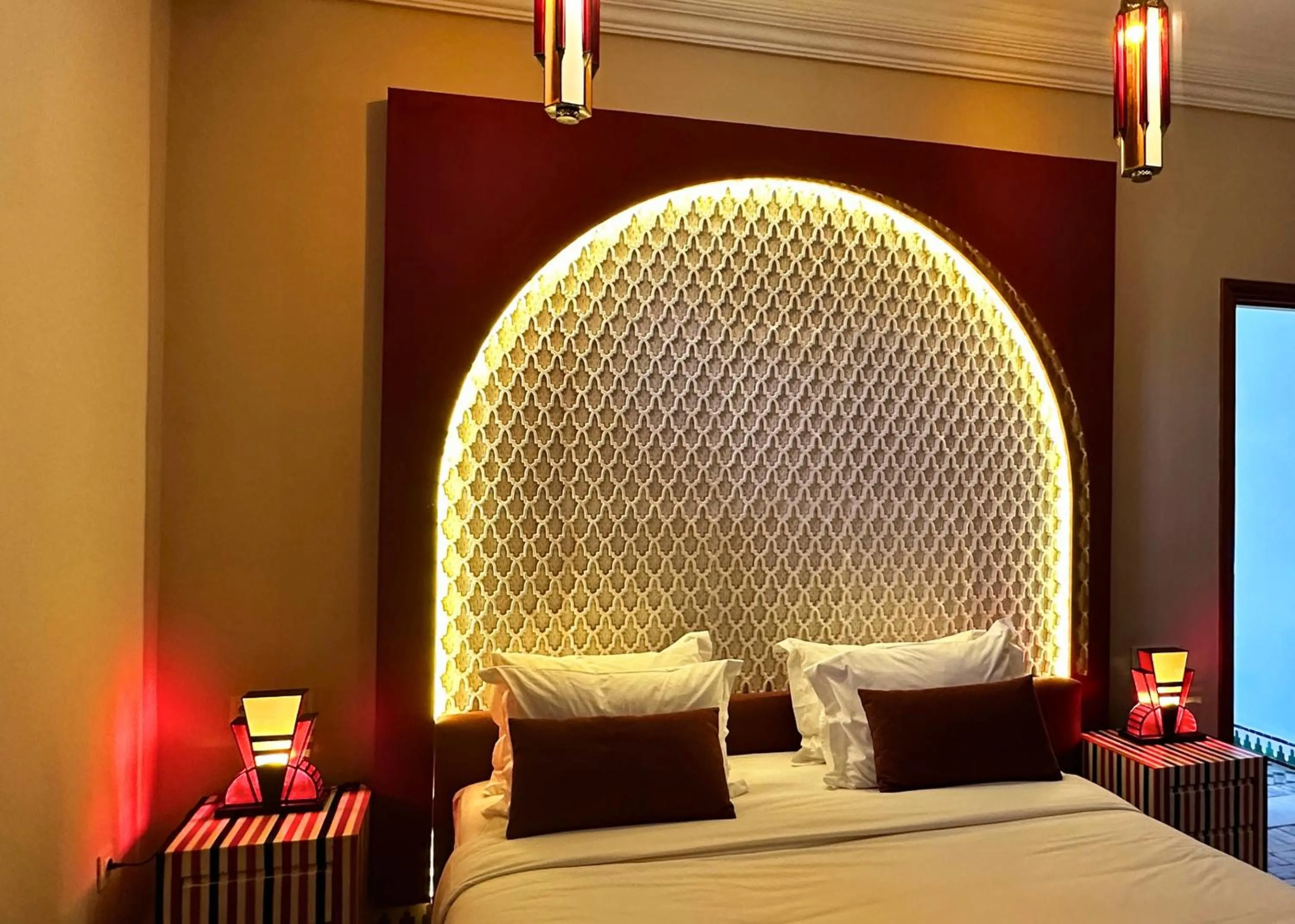 Bedroom, Bed in Nomadz Palace