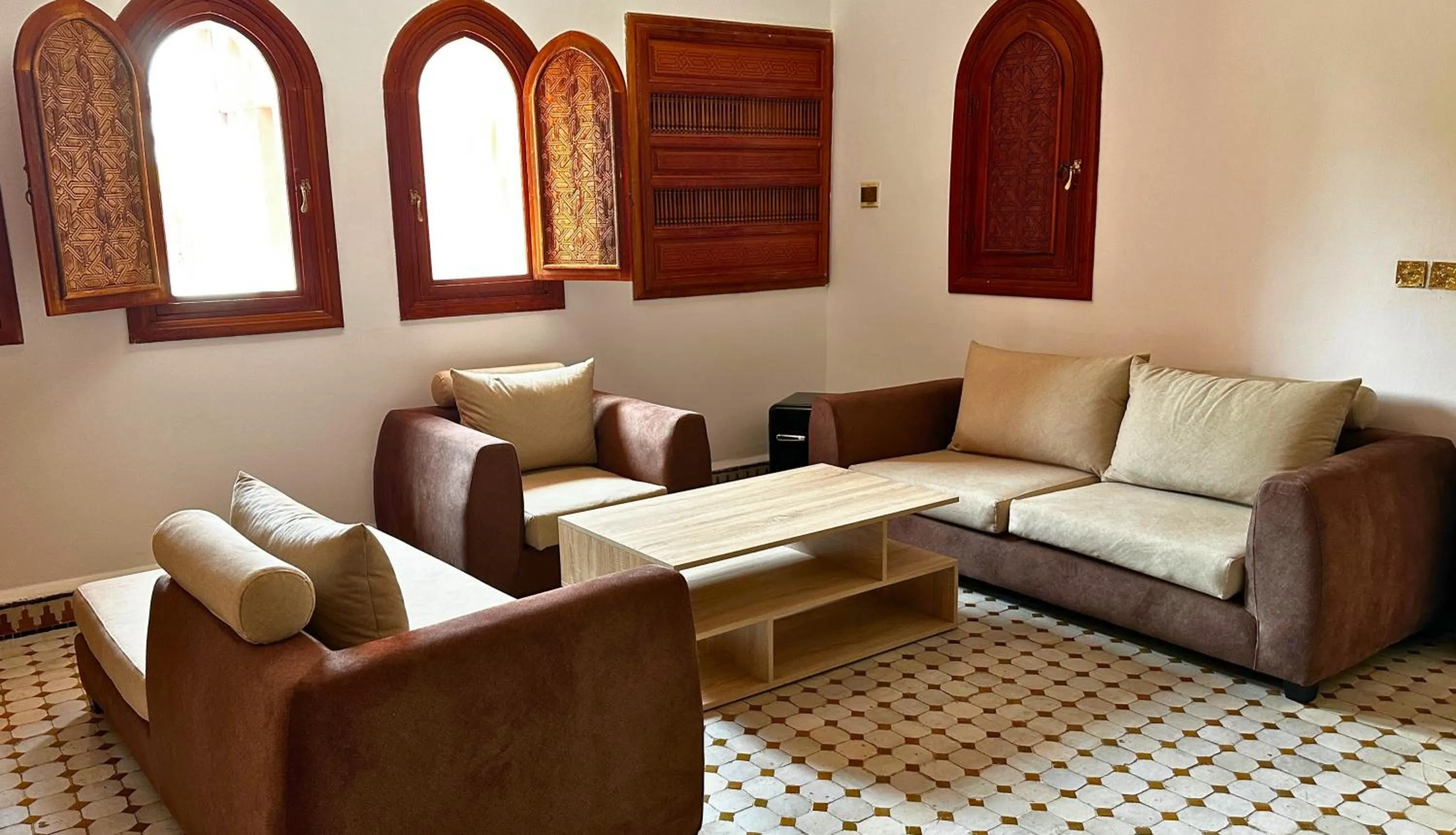 Seating area in Nomadz Palace