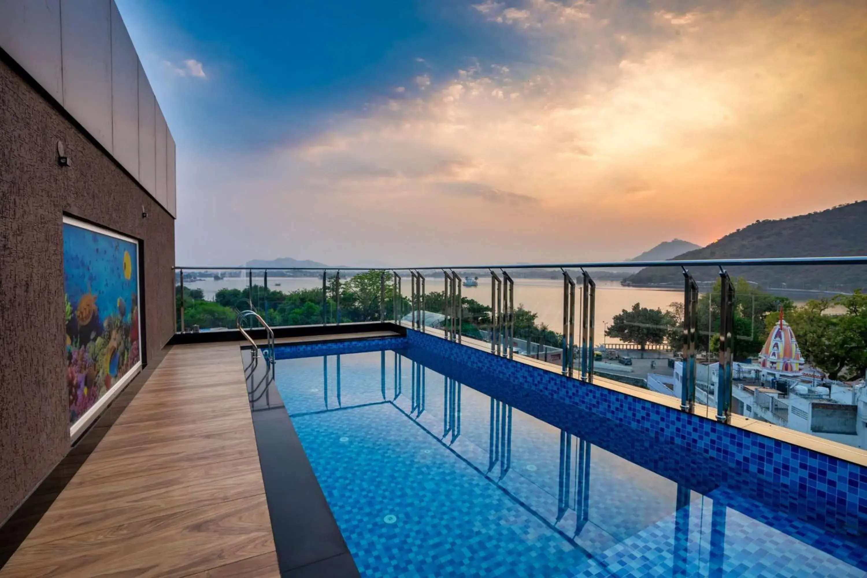 Swimming pool in The Grand Fateh Swimming pool in The Grand Fateh