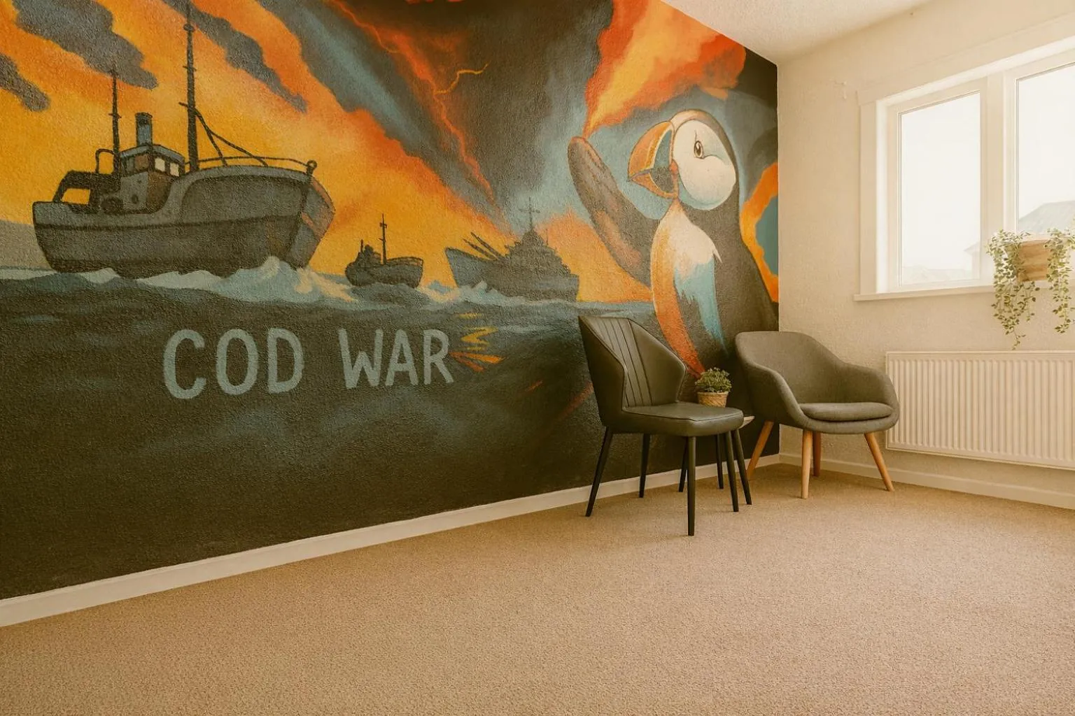 Living room in The Stykkishólmur Inn by Ourhotels