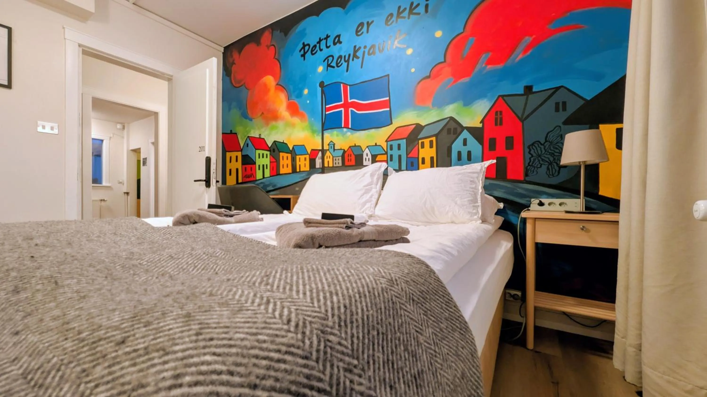 Bed in The Stykkishólmur Inn by Ourhotels