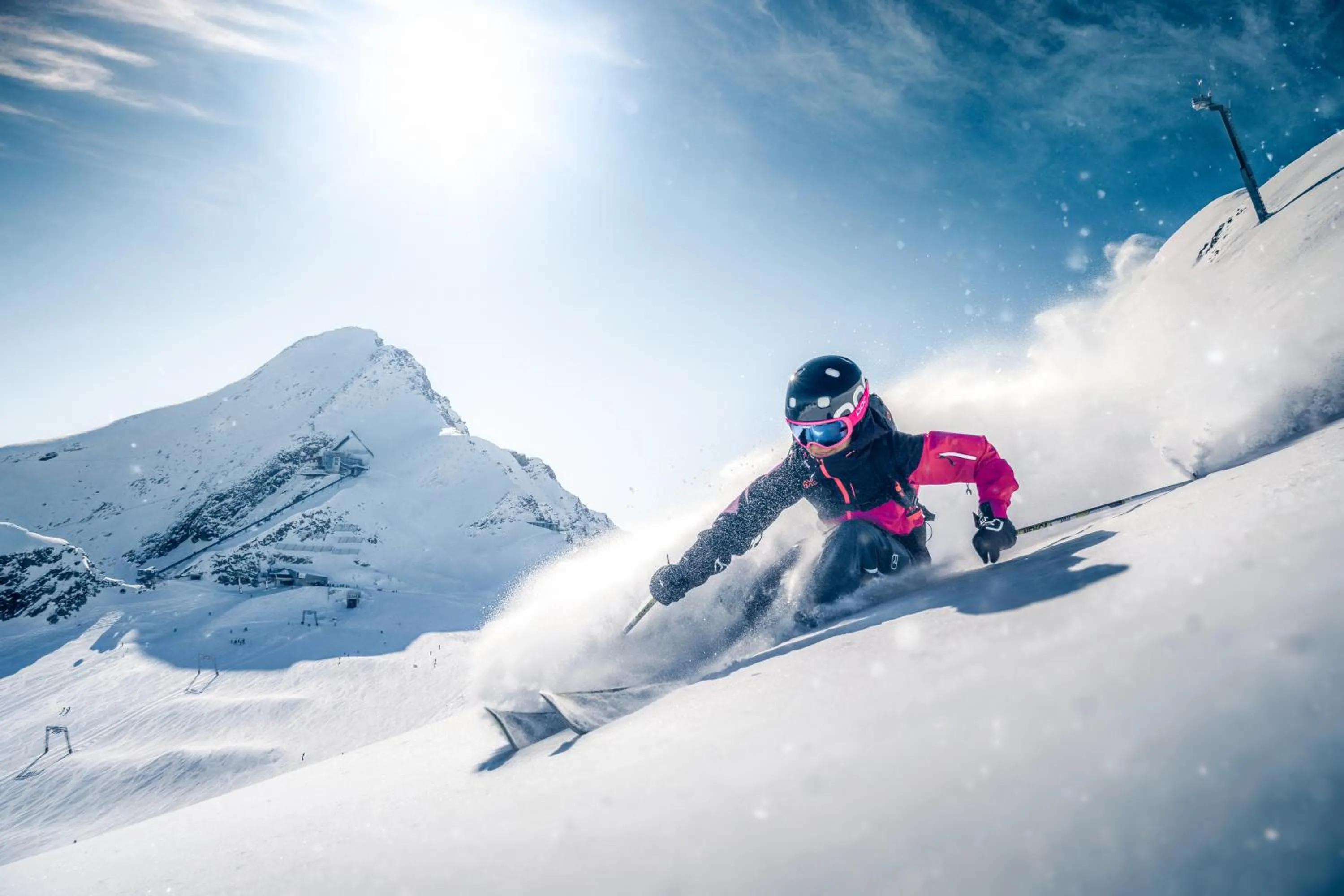 Skiing in Lake and Mountain View