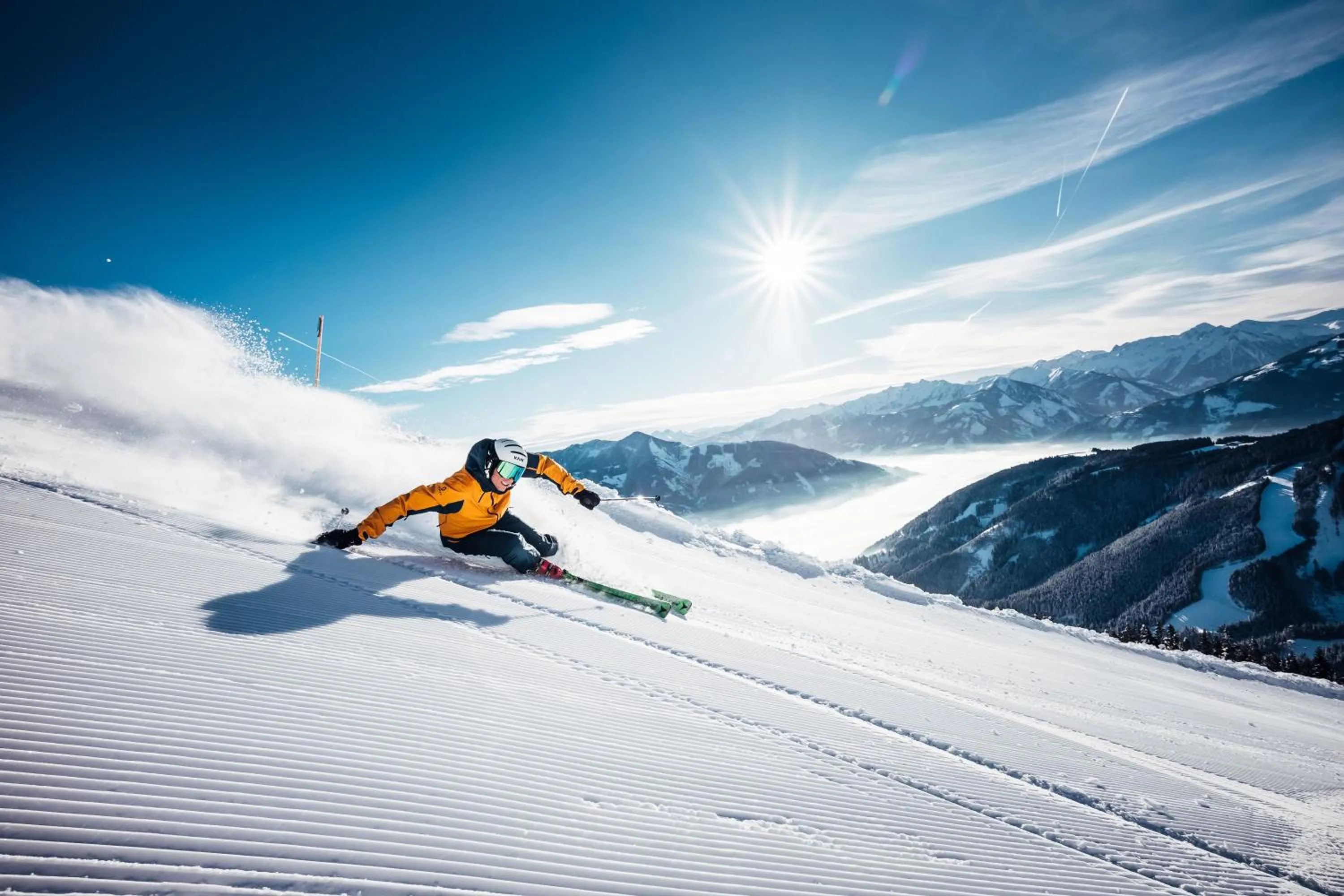 Skiing in Lake and Mountain View