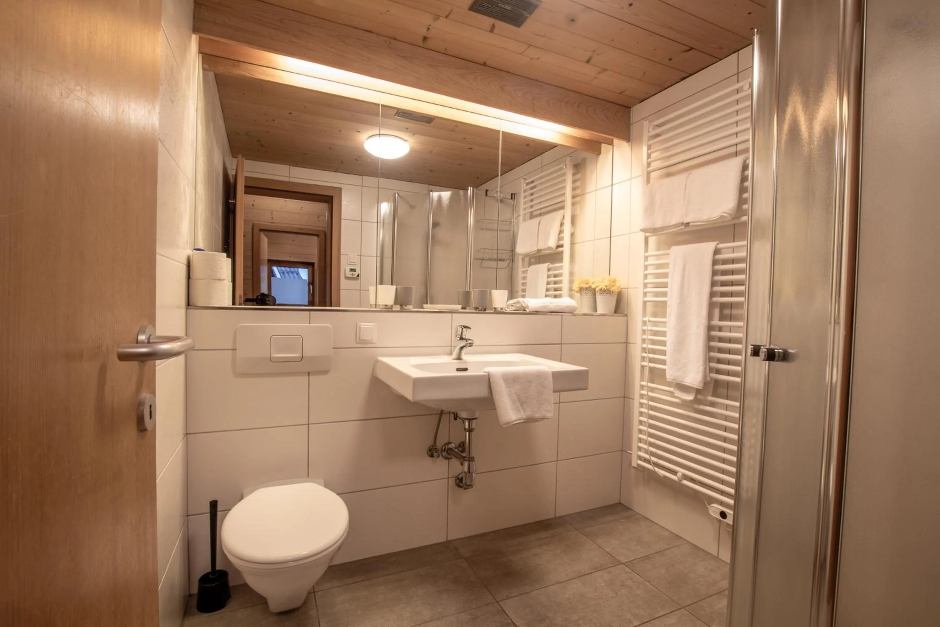 Toilet in Lake and Mountain View