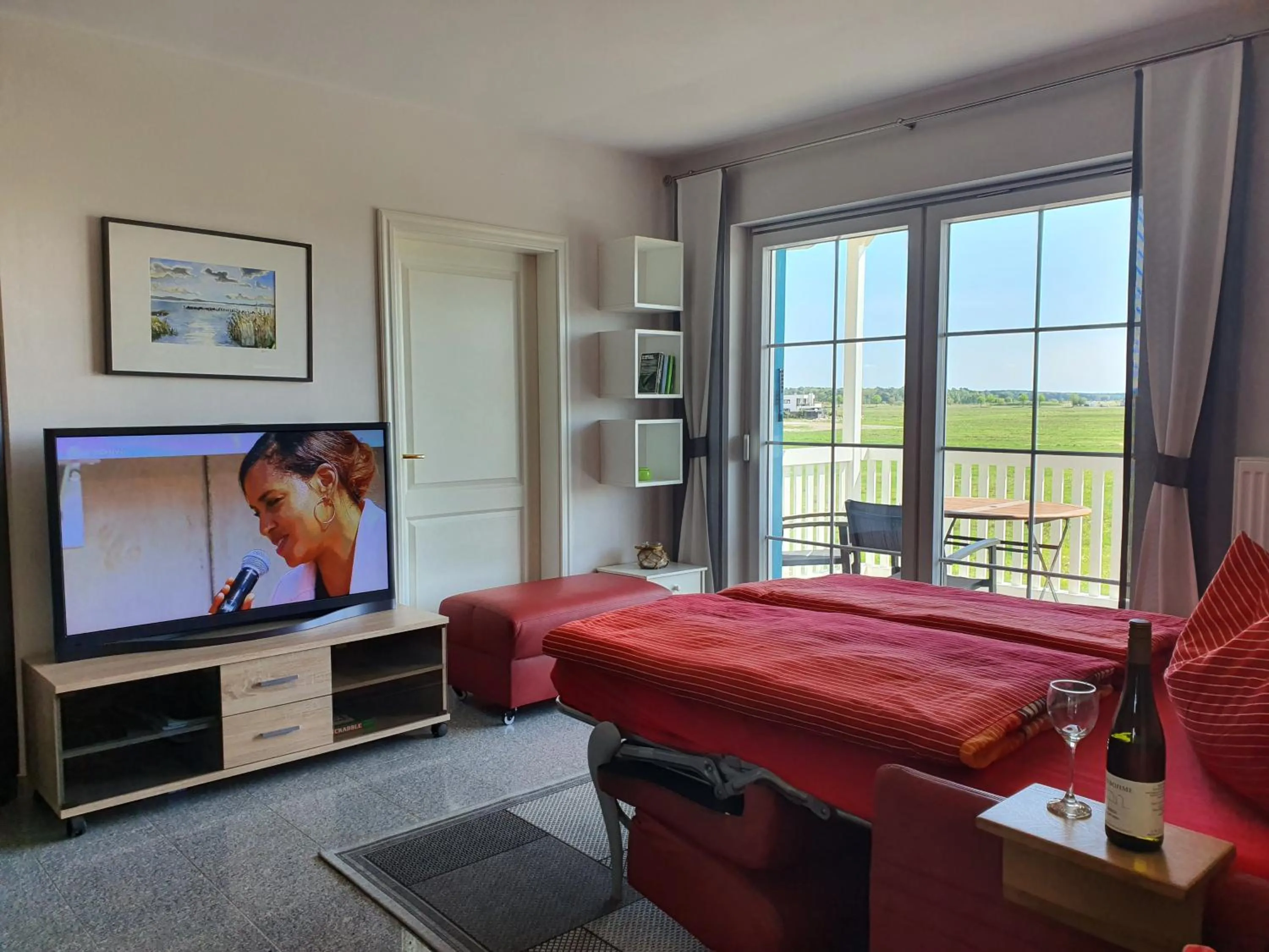Bed in Hafenkiek 55 exklusiv wohnen am Yachthafen