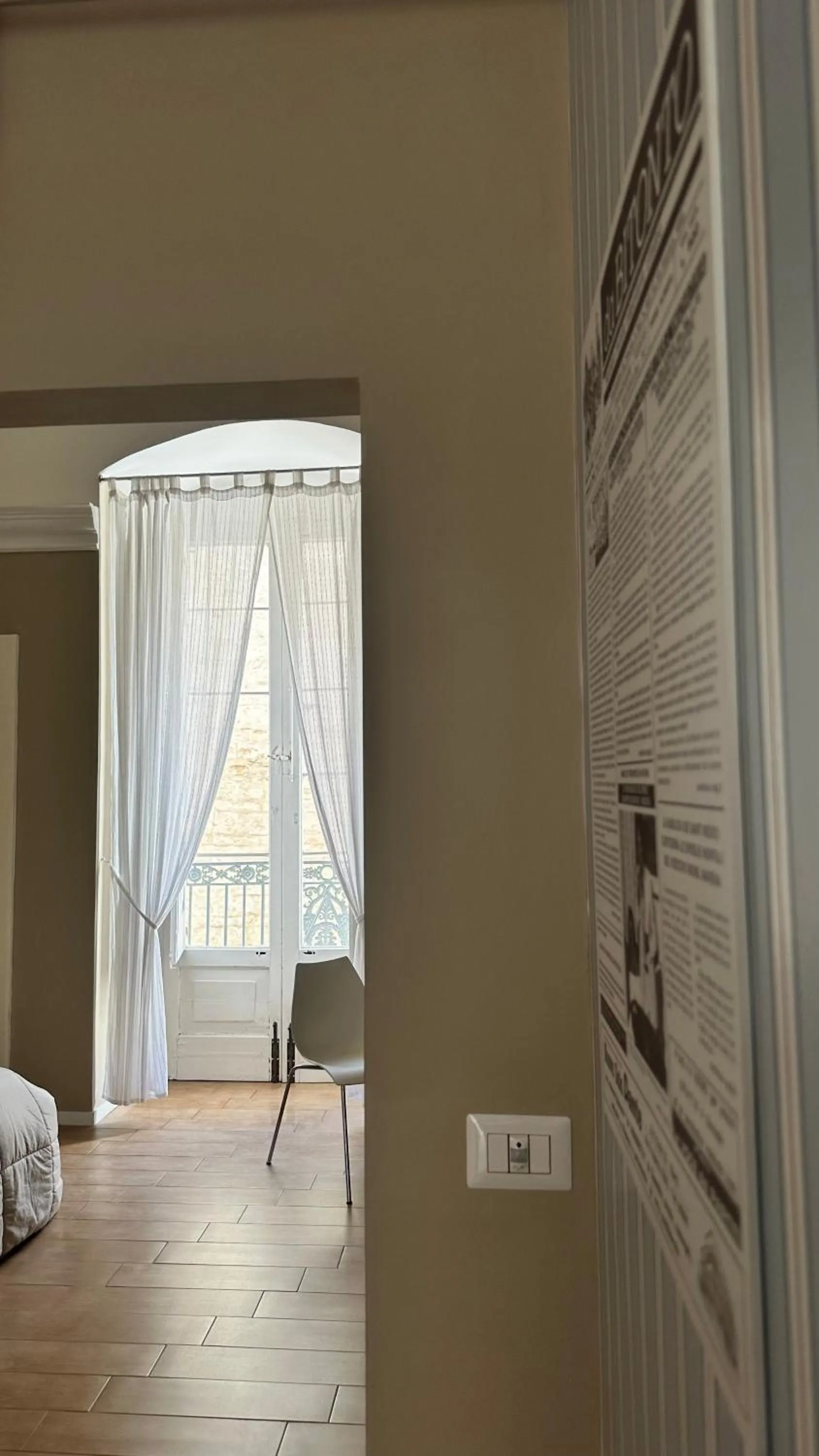 View (from property/room), Bed in B&B Porta Baresana