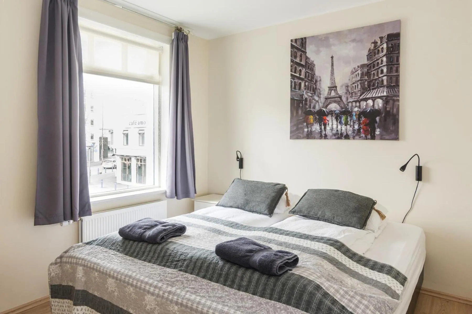 Bedroom, Bed in Acco Town Square Apartments